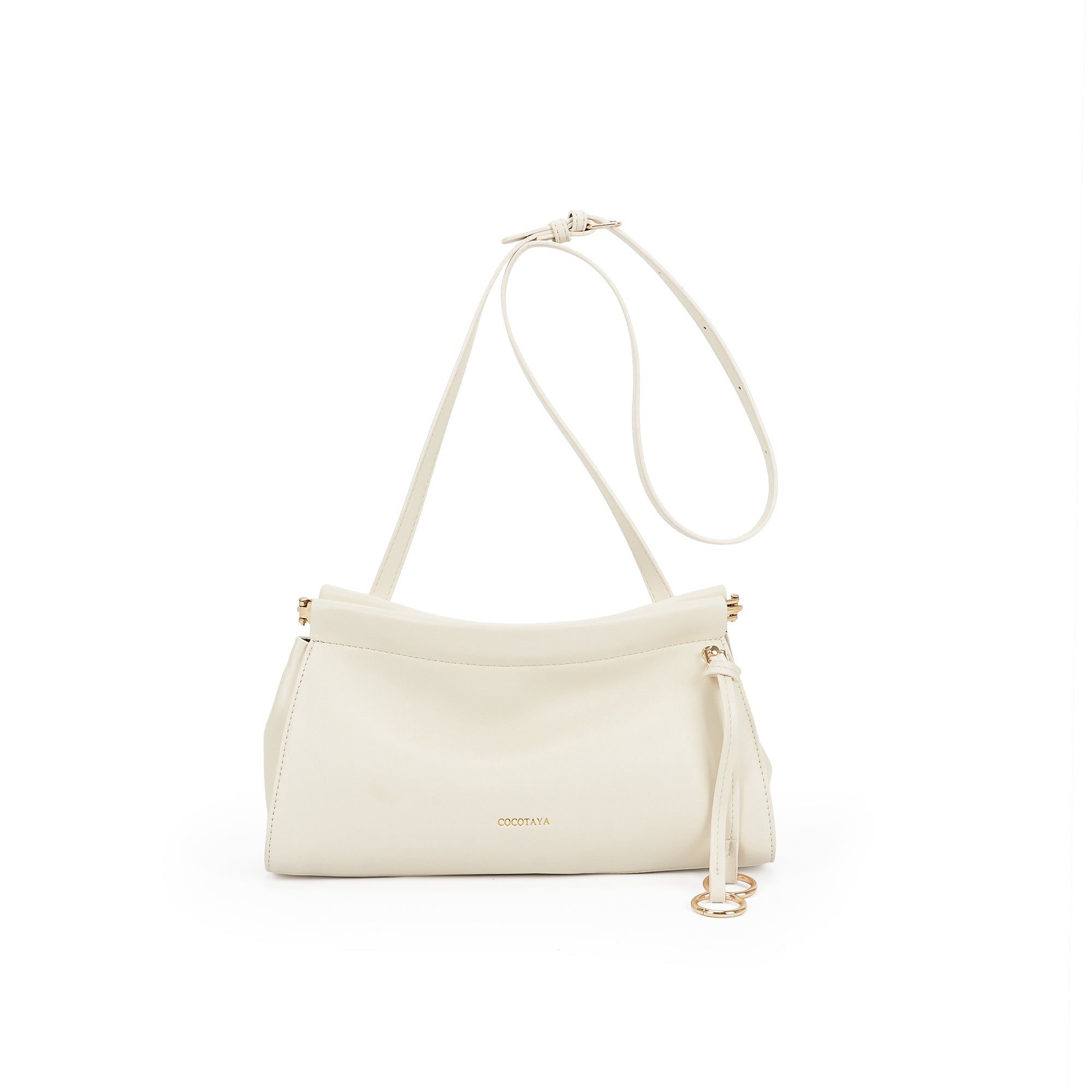 (cocotaya)Liora Bag Women's minimalist PU crossbody bag with adjustable shoulder strap, perfect for everyday wear.