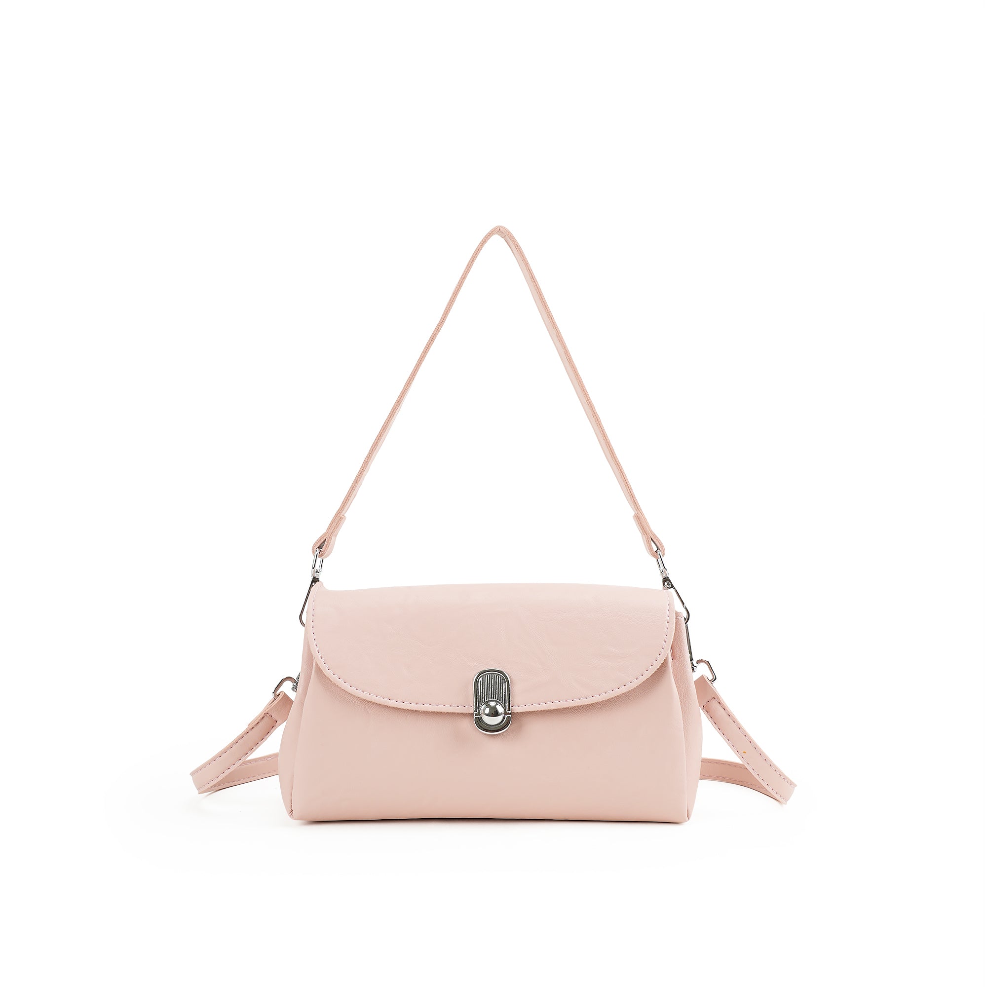 (cocotaya)Soft Leather Flip Shoulder Bag, Single Detachable Adjustable Strap Convertible Crossbody Handbag For Daily Street Outfits