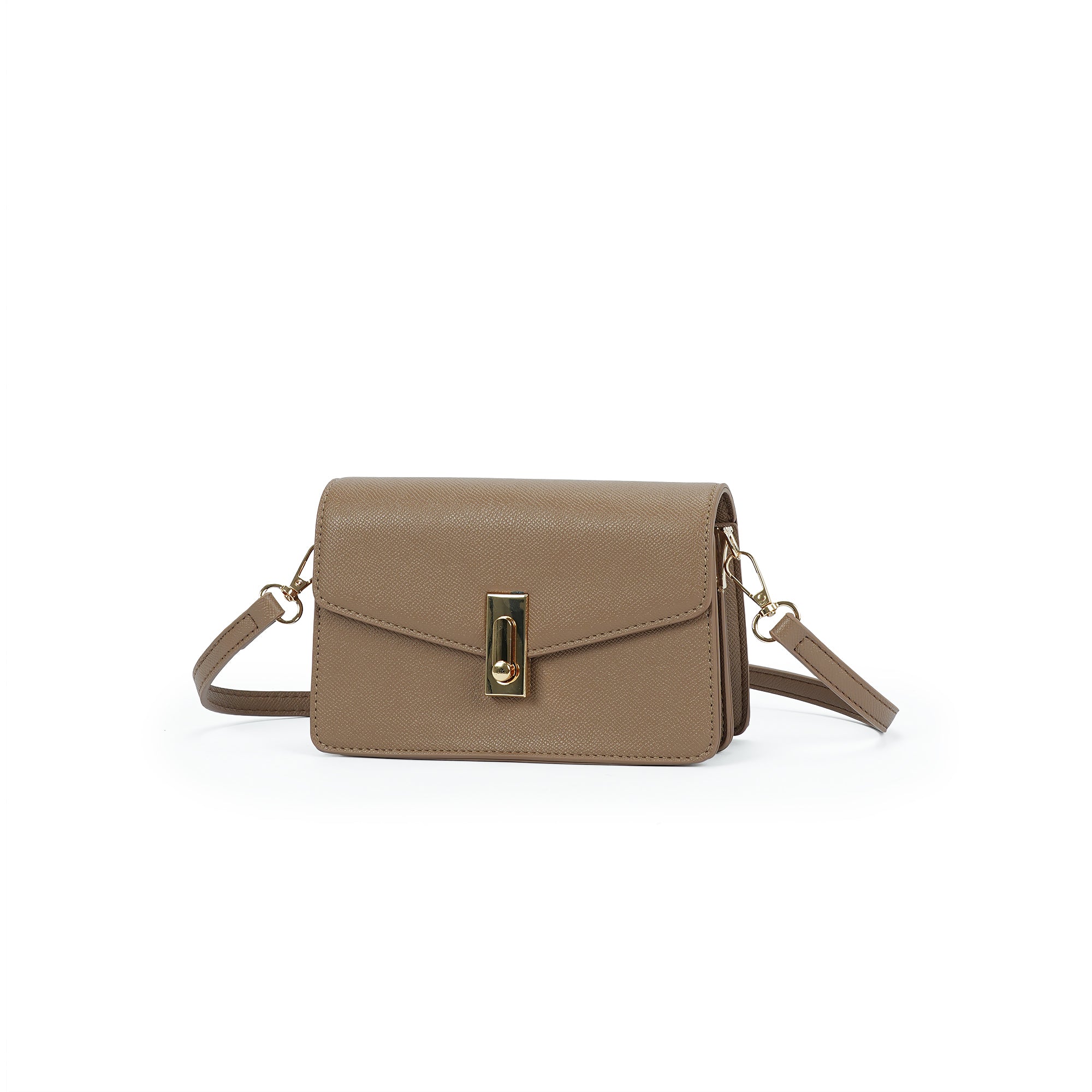 (cocotaya)Nova Bag Envelope-style minimalist flap PU leather crossbody bag