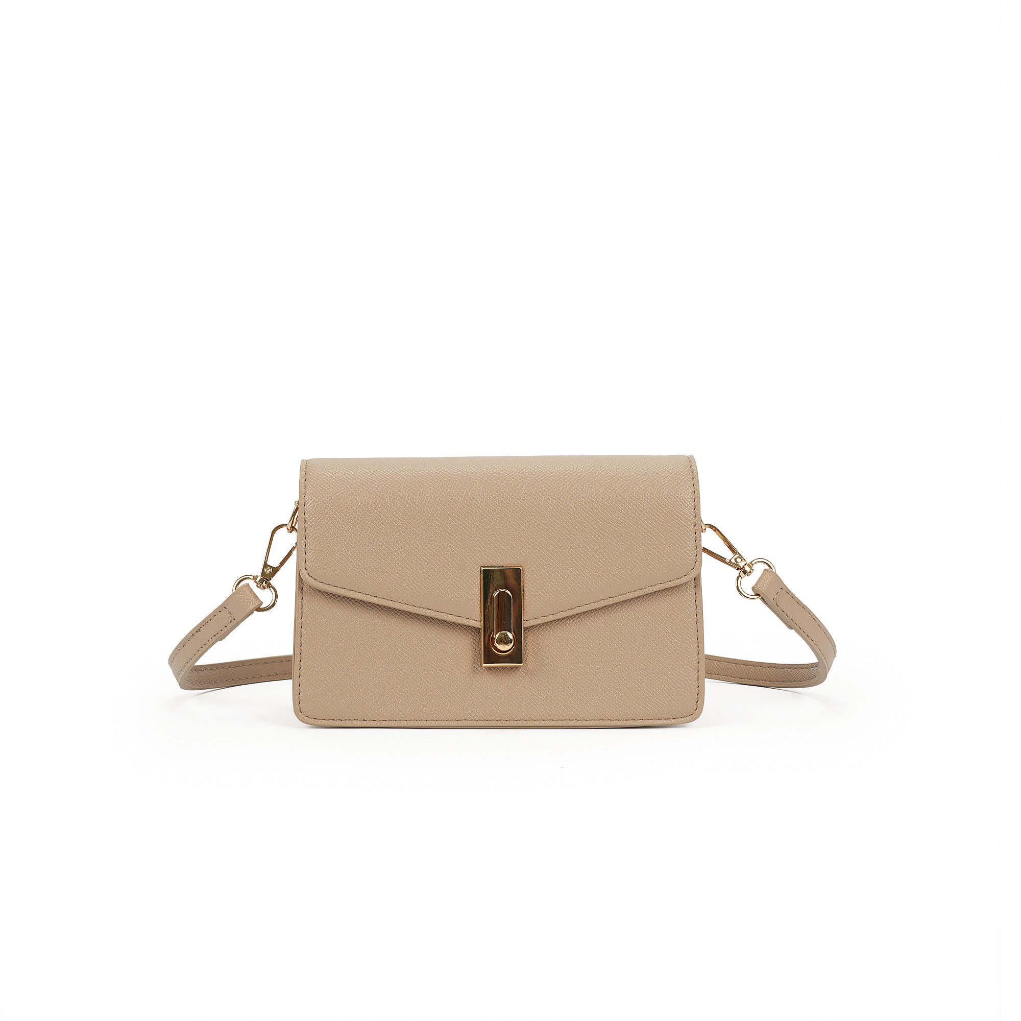 (cocotaya)Nova Bag Envelope-style minimalist flap PU leather crossbody bag