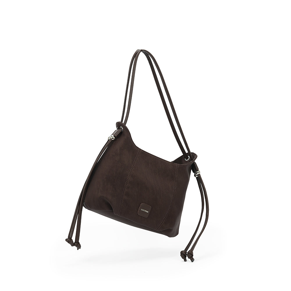 (COCOTAYA)Pumpkin Bag Retro PU Shoulder Bag Exquisite Crossbody Bag