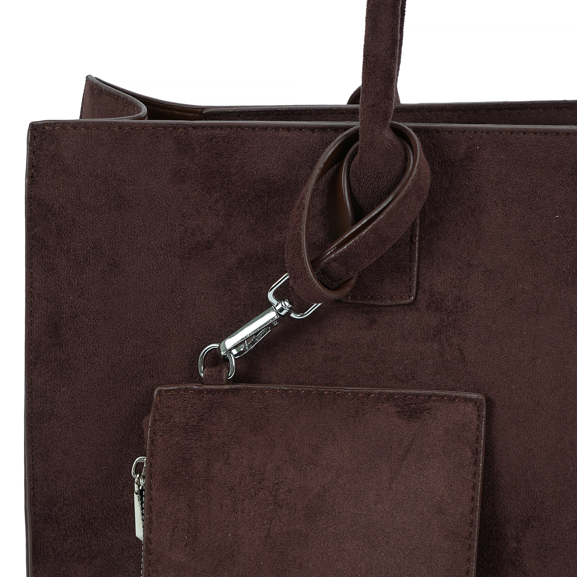 (cocotaya)Sepia Bag Retro large capacity tote bag/handbag with small pouch