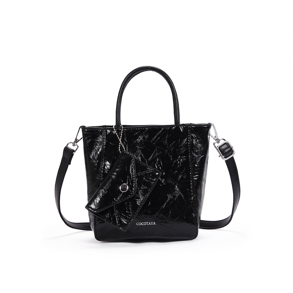 (COCOTAYA) popular versatile women's handbag pleated shoulder crossbody bag