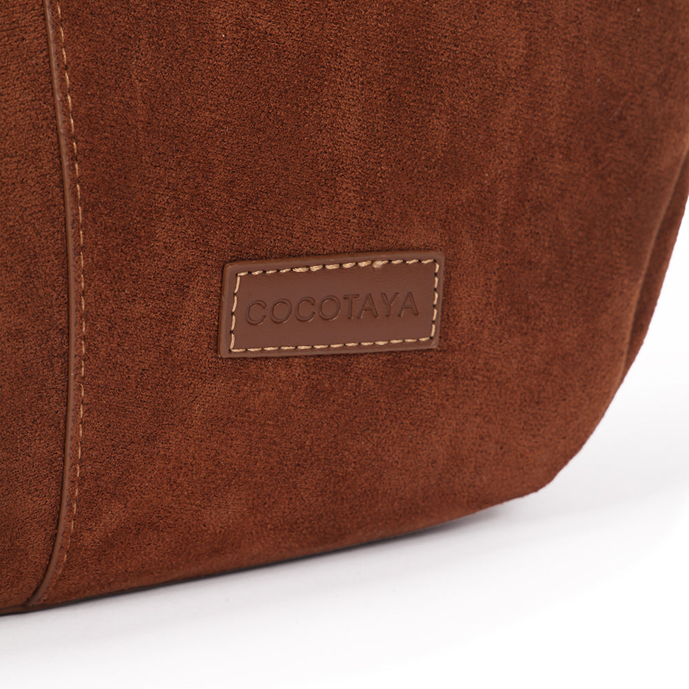 (COCOTAYA) French style fashion tote bag, casual and versatile large capacity shoulder bag