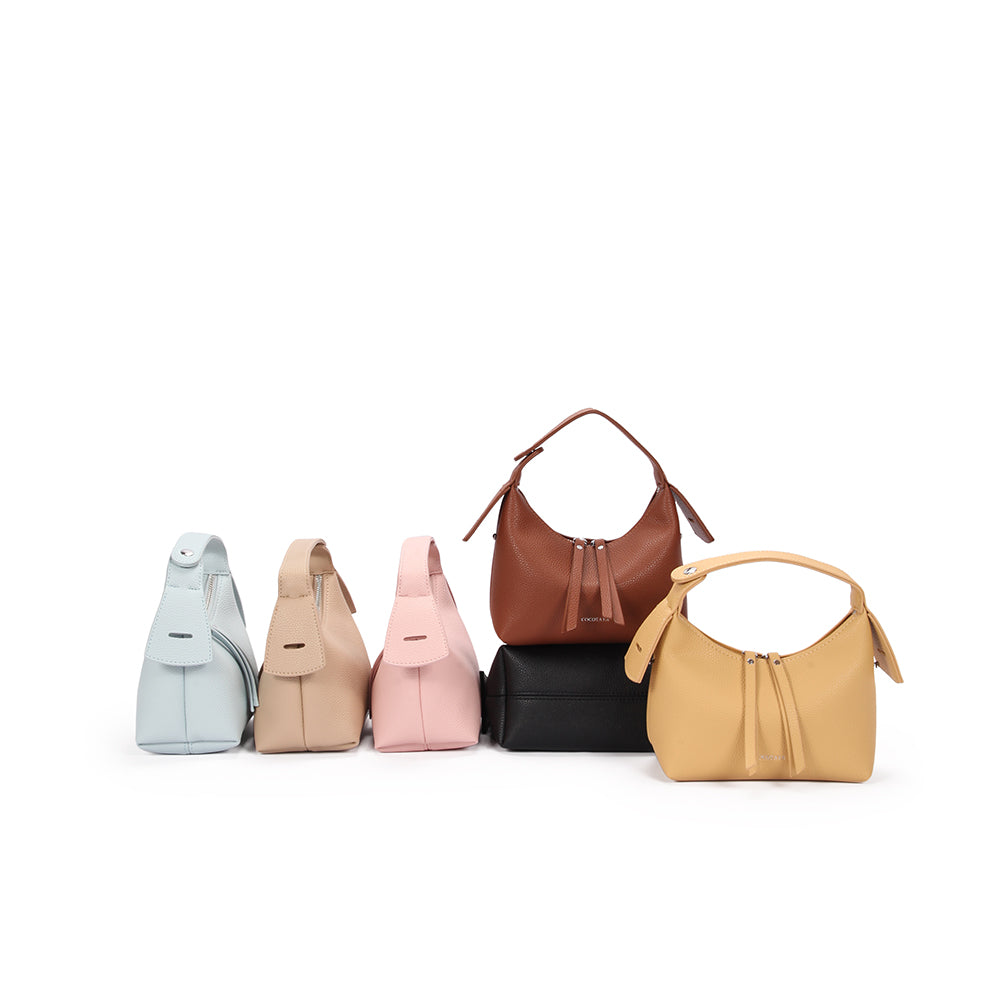 (COCOTAYA) Fashion casual soft leather dumpling bag simple high-end crossbody handbag