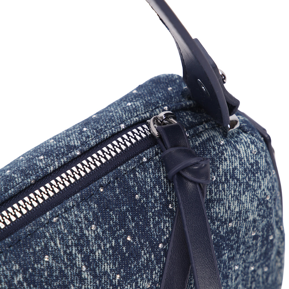 (COCOTAYA) Fashion casual denim handbag simple commuter messenger bag