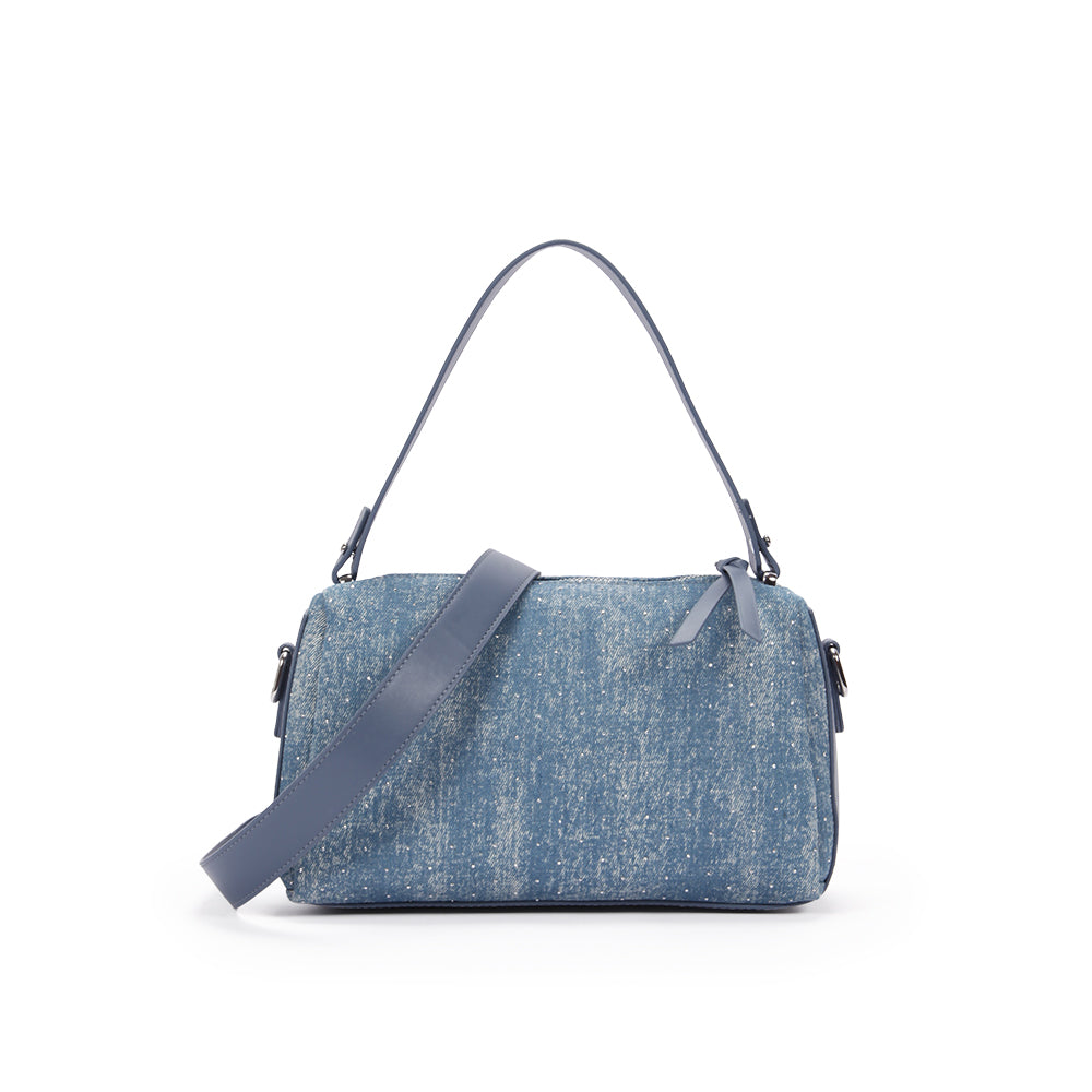(COCOTAYA) Fashion casual denim handbag simple commuter messenger bag