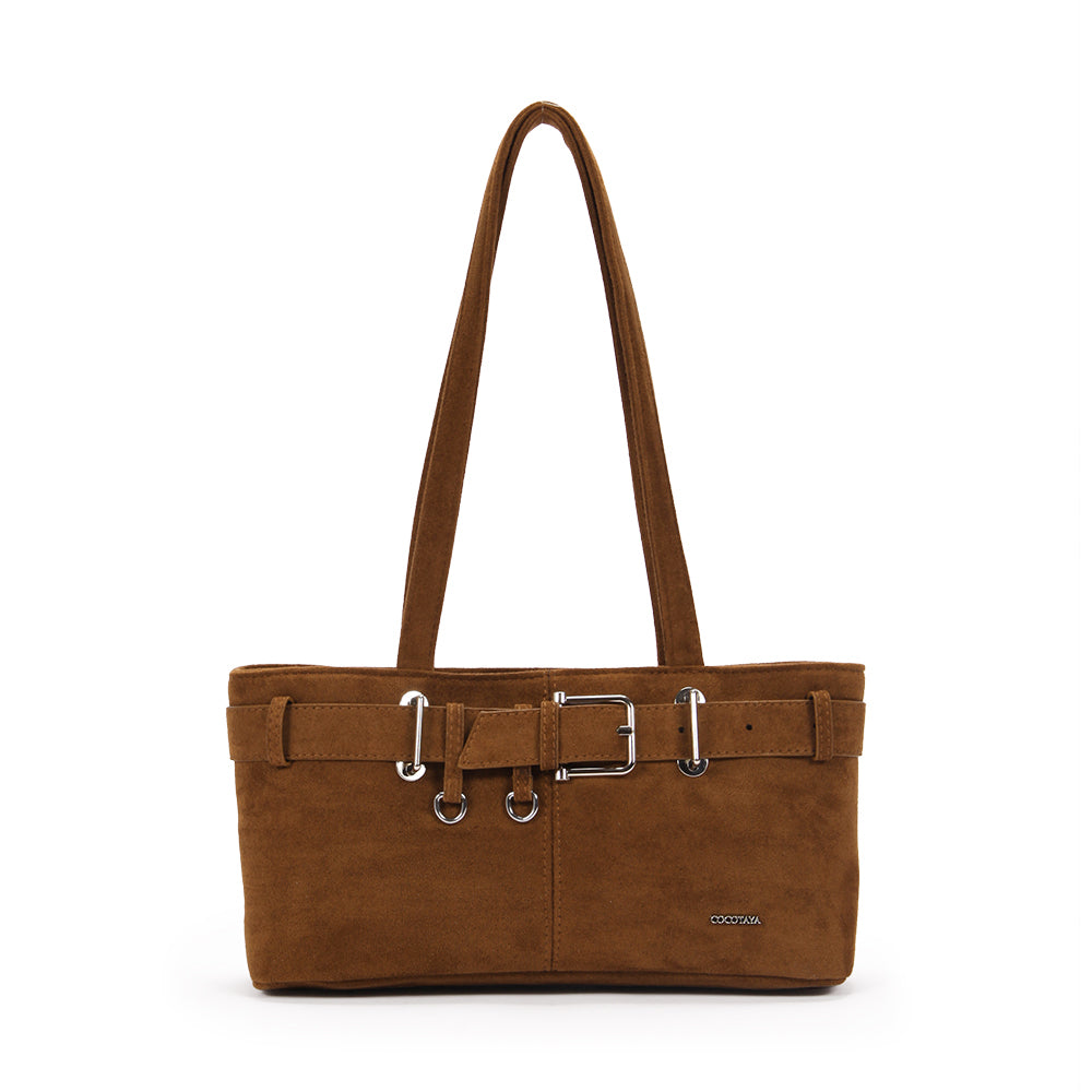 (COCOTAYA) Fashion large-capacity handbag underarm bag suede material trendy all-match tote bag
