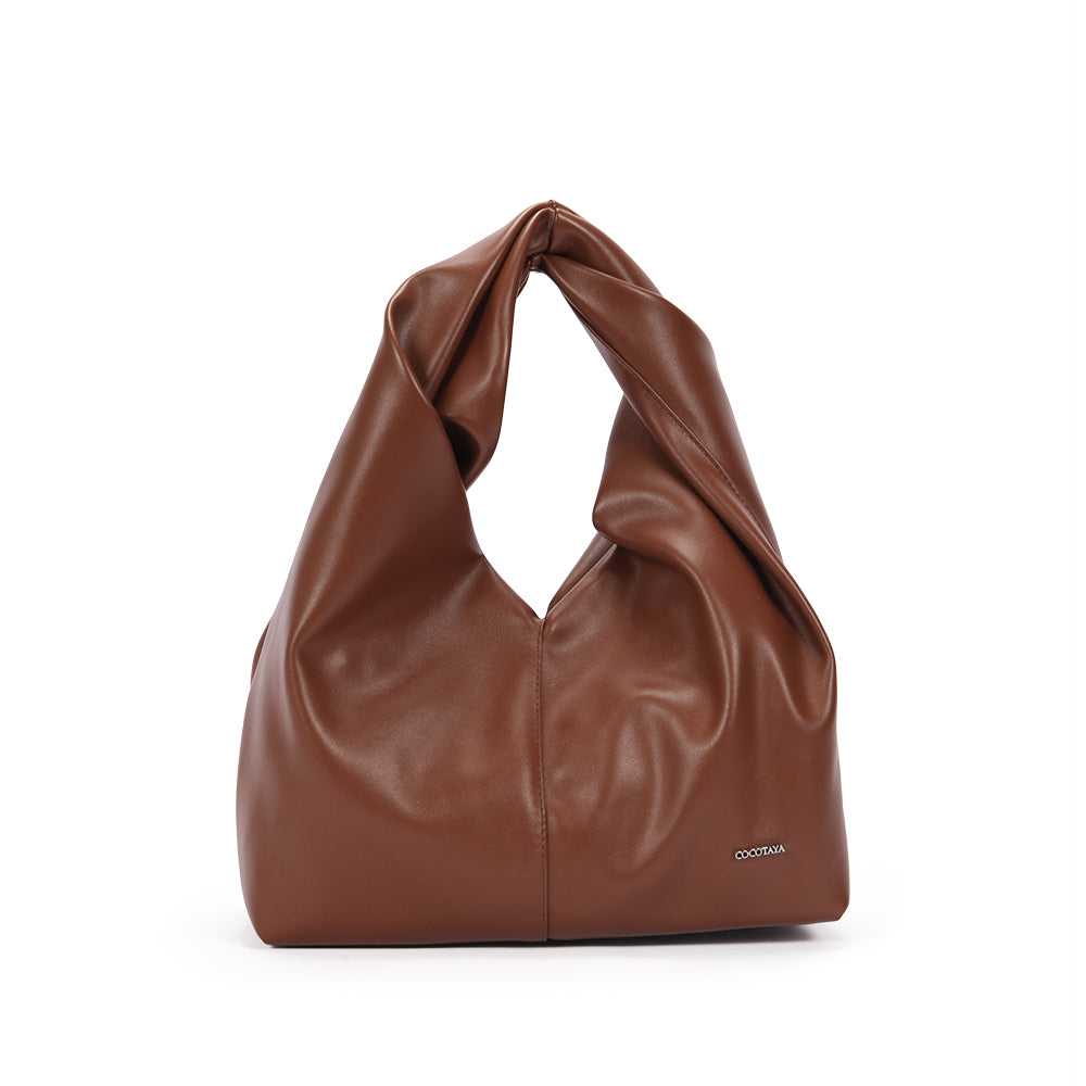 Pleated design handbag, fashionable waterproof PU bag