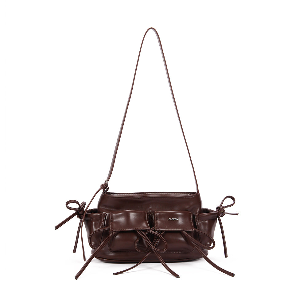 【COCOTAYA】PU leather fashionable commuter shoulder bag versatile women's bag