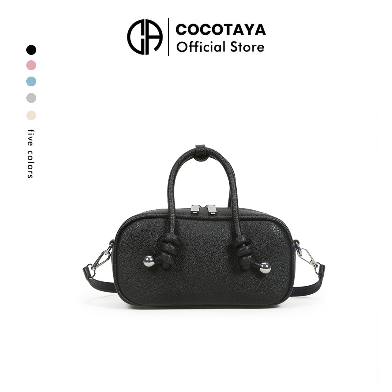 Fashionable litchi pattern small square handbag large capacity commuting shoulder messenger bag for women