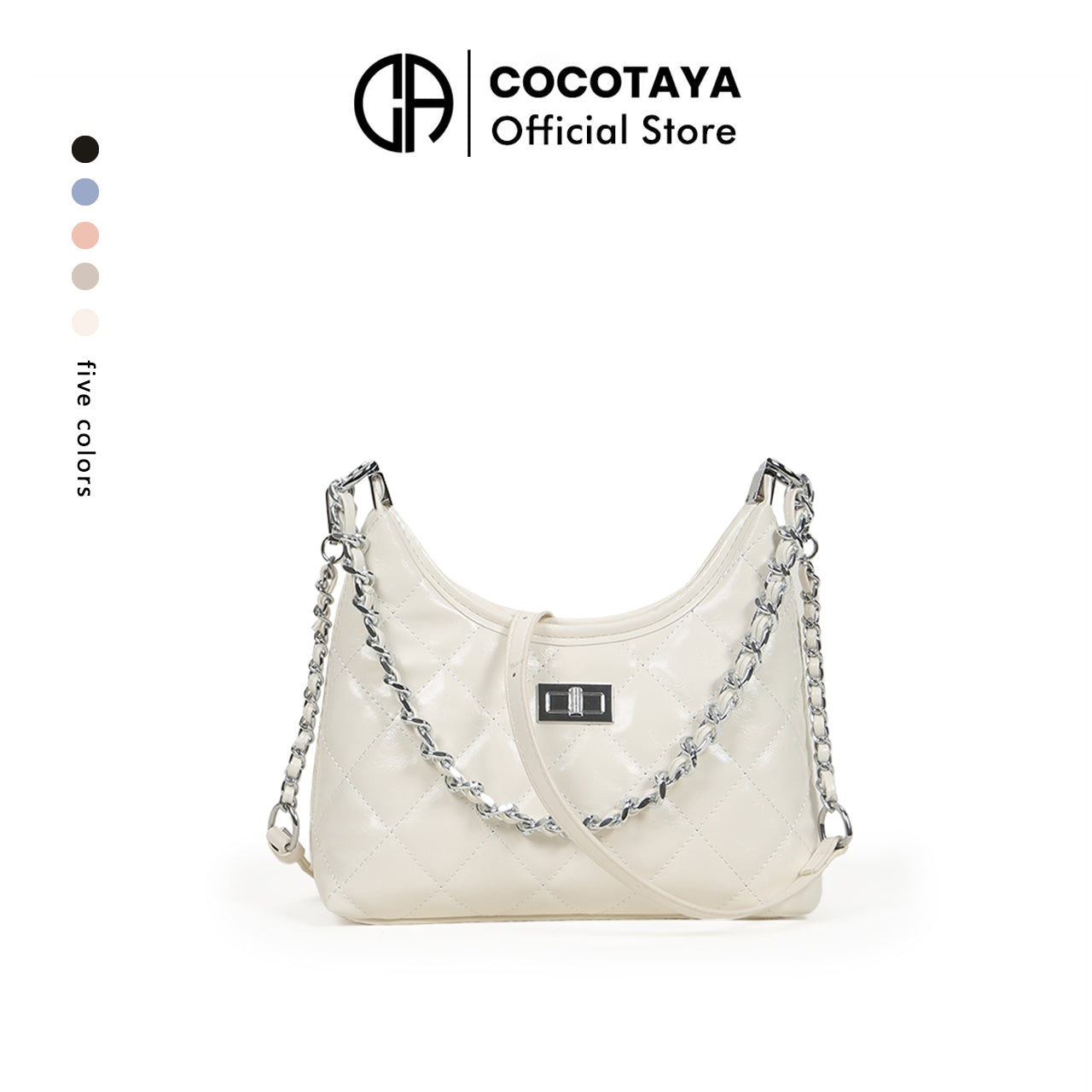 New diamond chain design, simple and versatile, high-quality women's shoulder handbag commuter messenger bag