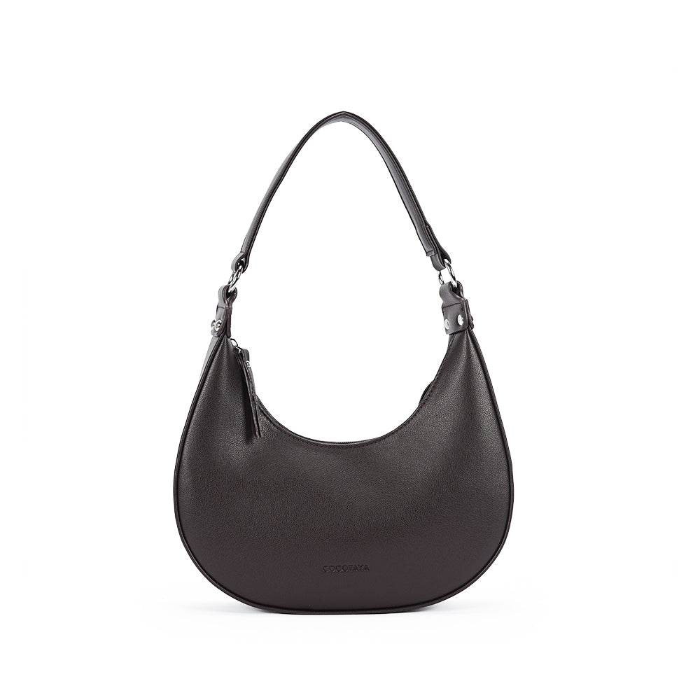 (COCOTAYA) women's PU solid color underarm bags, stylish and simple, gentle and versatile shoulder bag