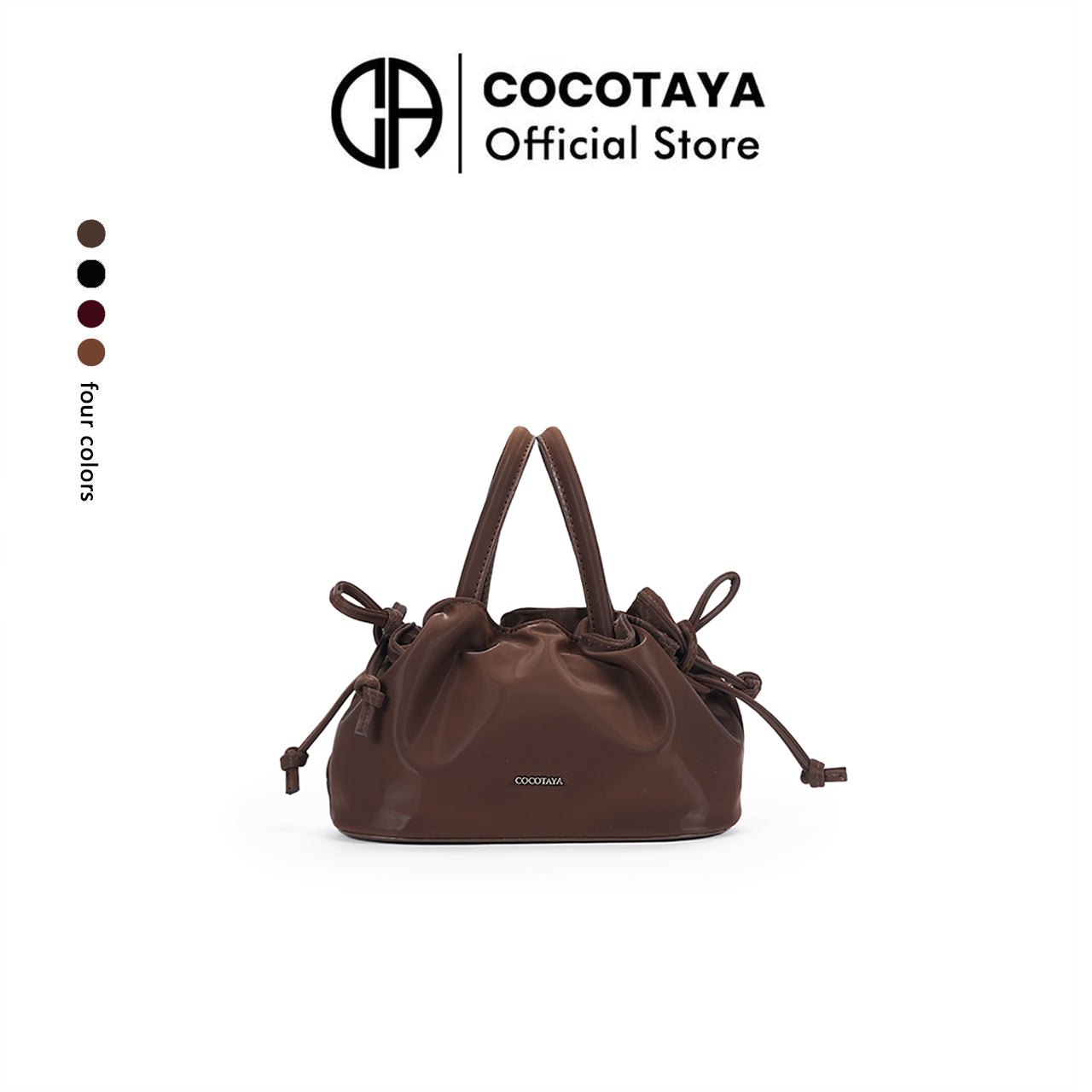 (COCOTAYA) PU Women's Fashion Large-capacity handbag shoulder commuter bag