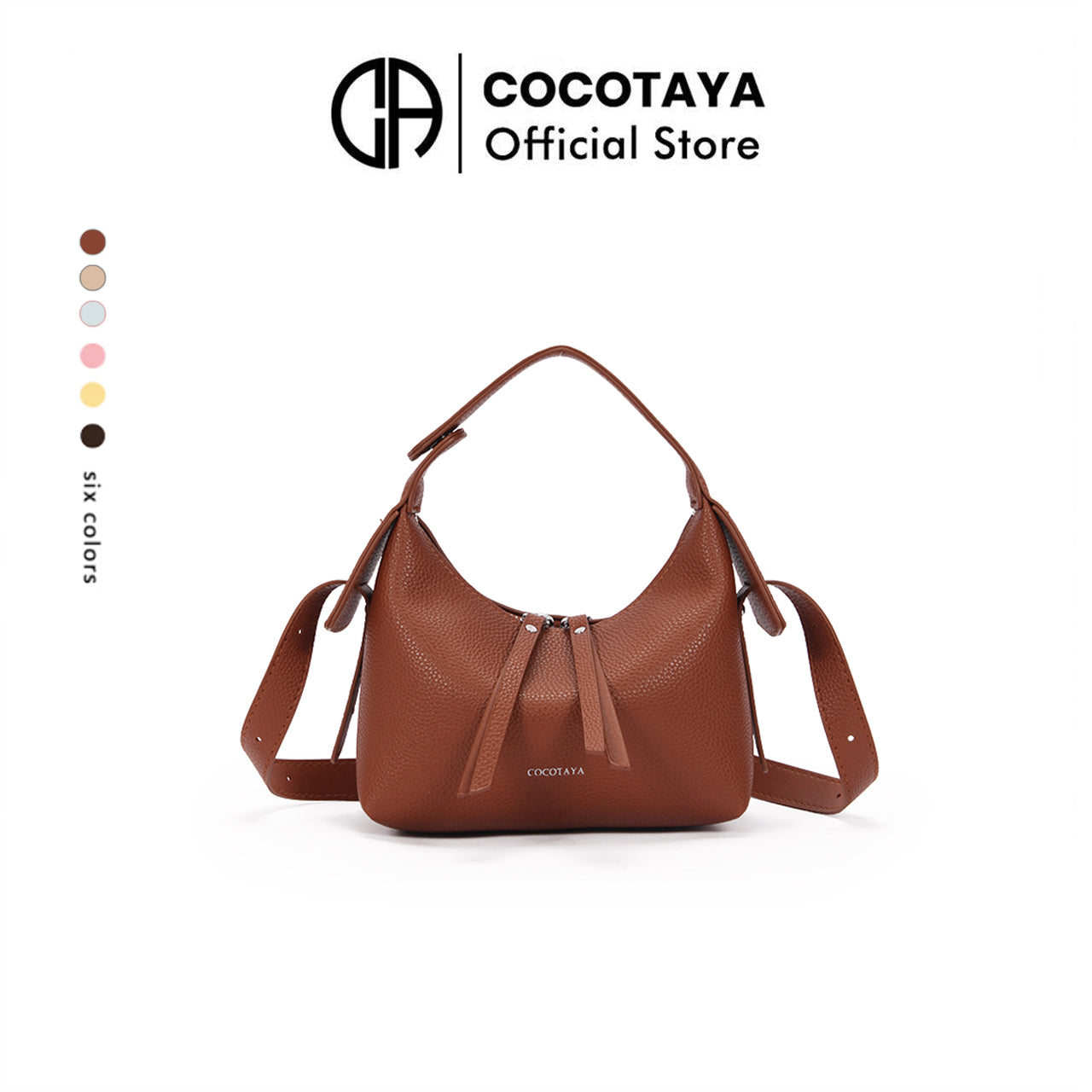(COCOTAYA) Fashion casual soft leather dumpling bag simple high-end crossbody handbag