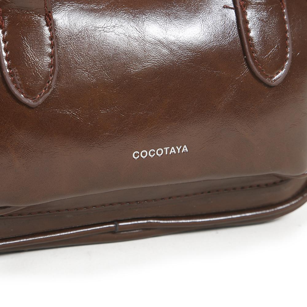 New solid color PU leather crossbody handbag, fashionable and versatile shoulder bag