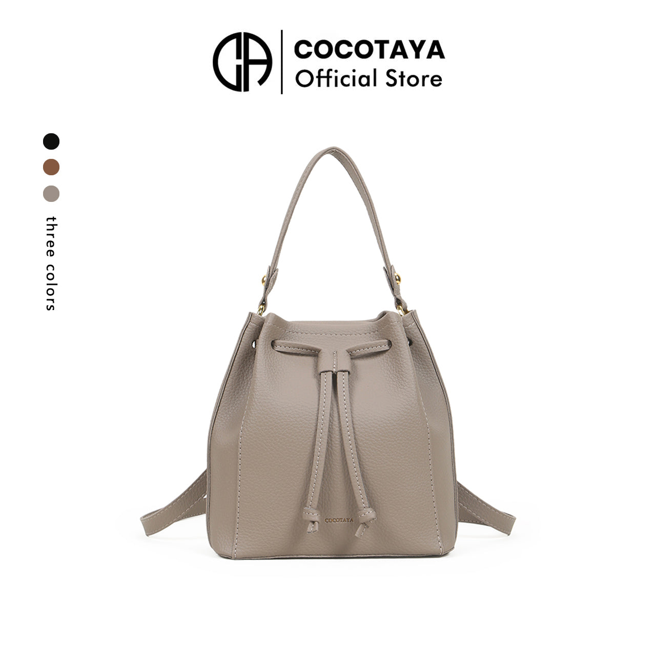 Fashionable new drawstring design bags, simple handbags, trendy shoulder messenger bags, casual backpacks