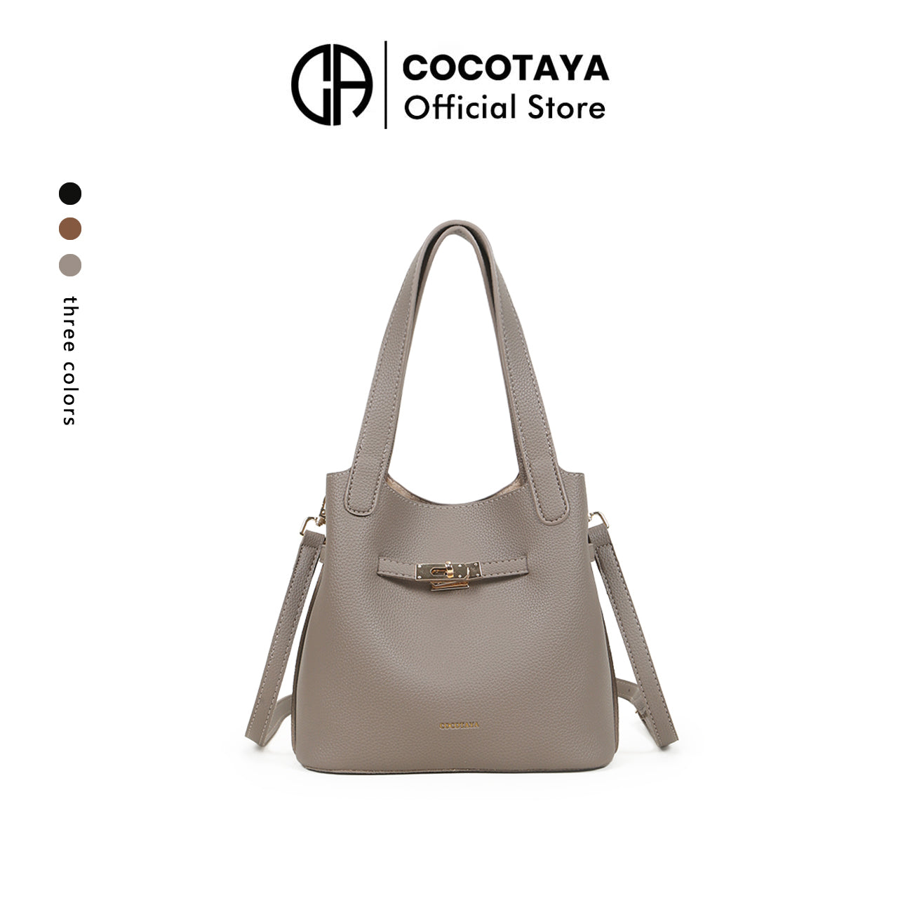 Fashionable hand-held bucket bag, high-quality large-capacity shoulder bag, temperament all-match mother-and-child bag