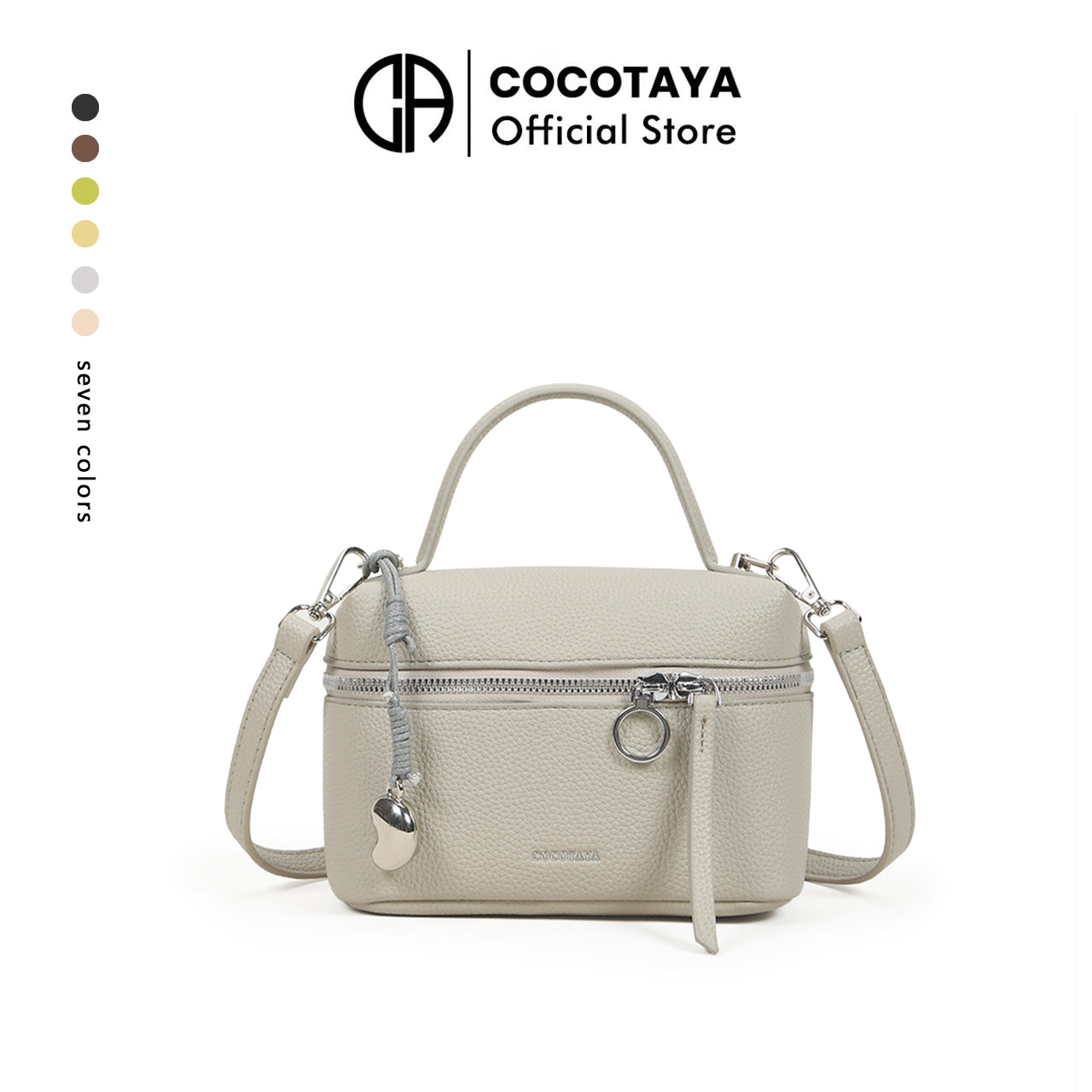 Fashionable and simple solid color handbag, versatile casual shoulder bag small square bag, trendy messenger bag