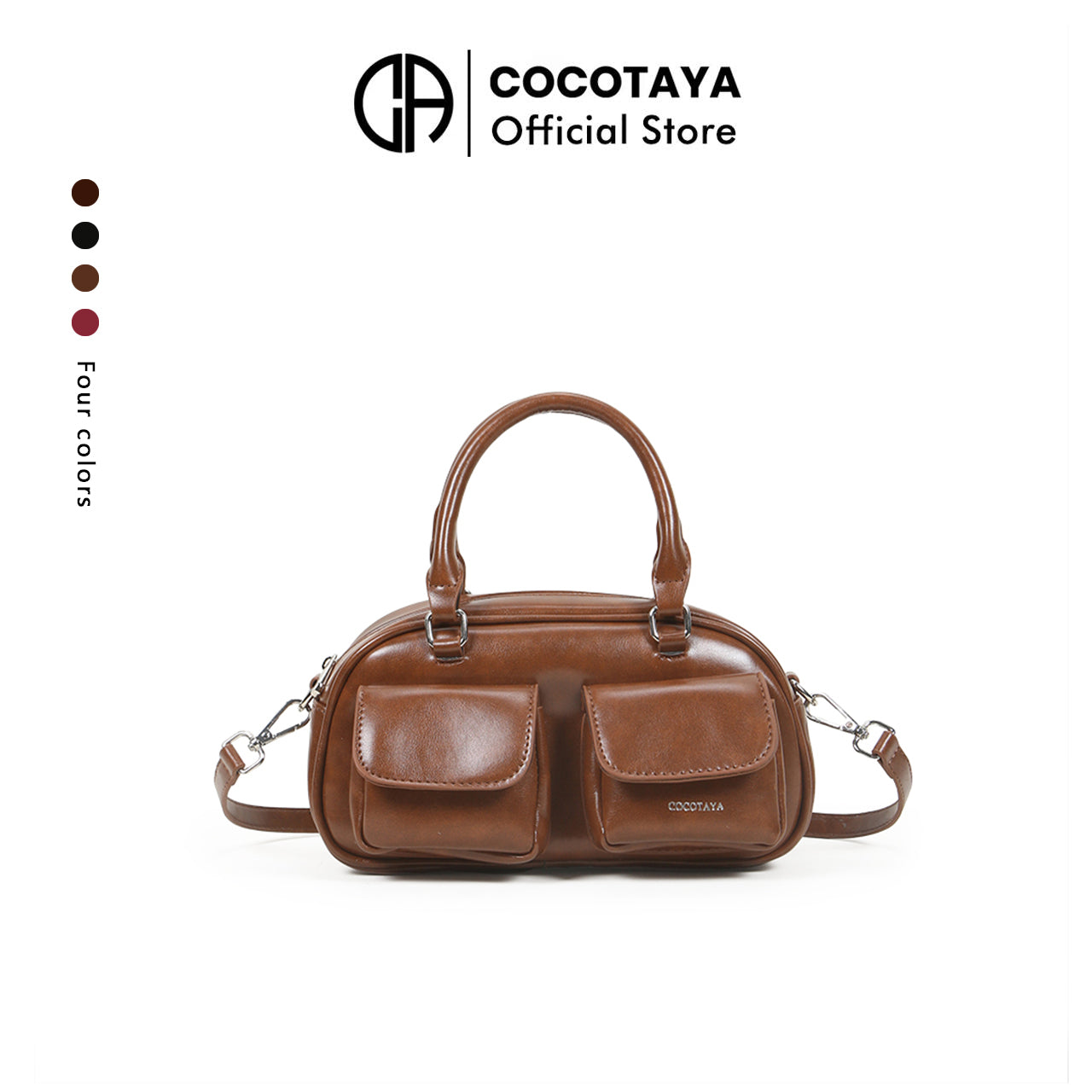 High-end mini handbag with multiple pockets, versatile shoulder and messenger bag
