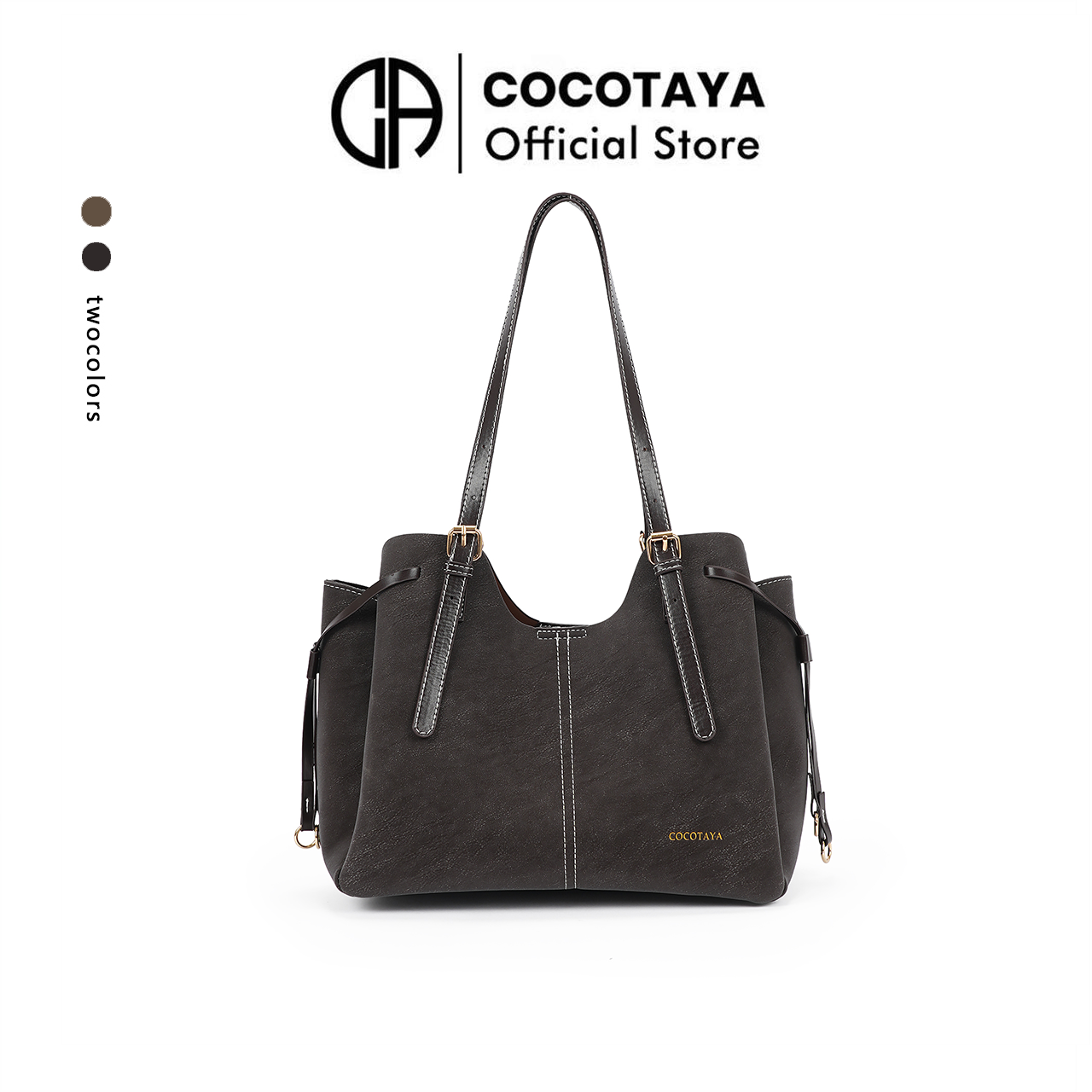 (COCOTAYA)Sable Tote Bag  Casual and versatile casual shoulder bag  PU underarm bag