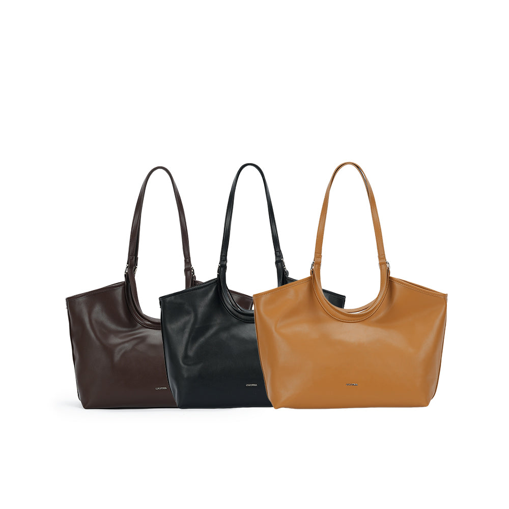 (COCOTAYA)Simple and elegant leather handbag/underarm bag