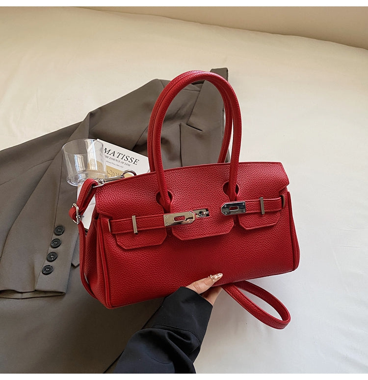 High-end stylish large-capacity handbag for women, fashionable new commuter shoulder messenger bag