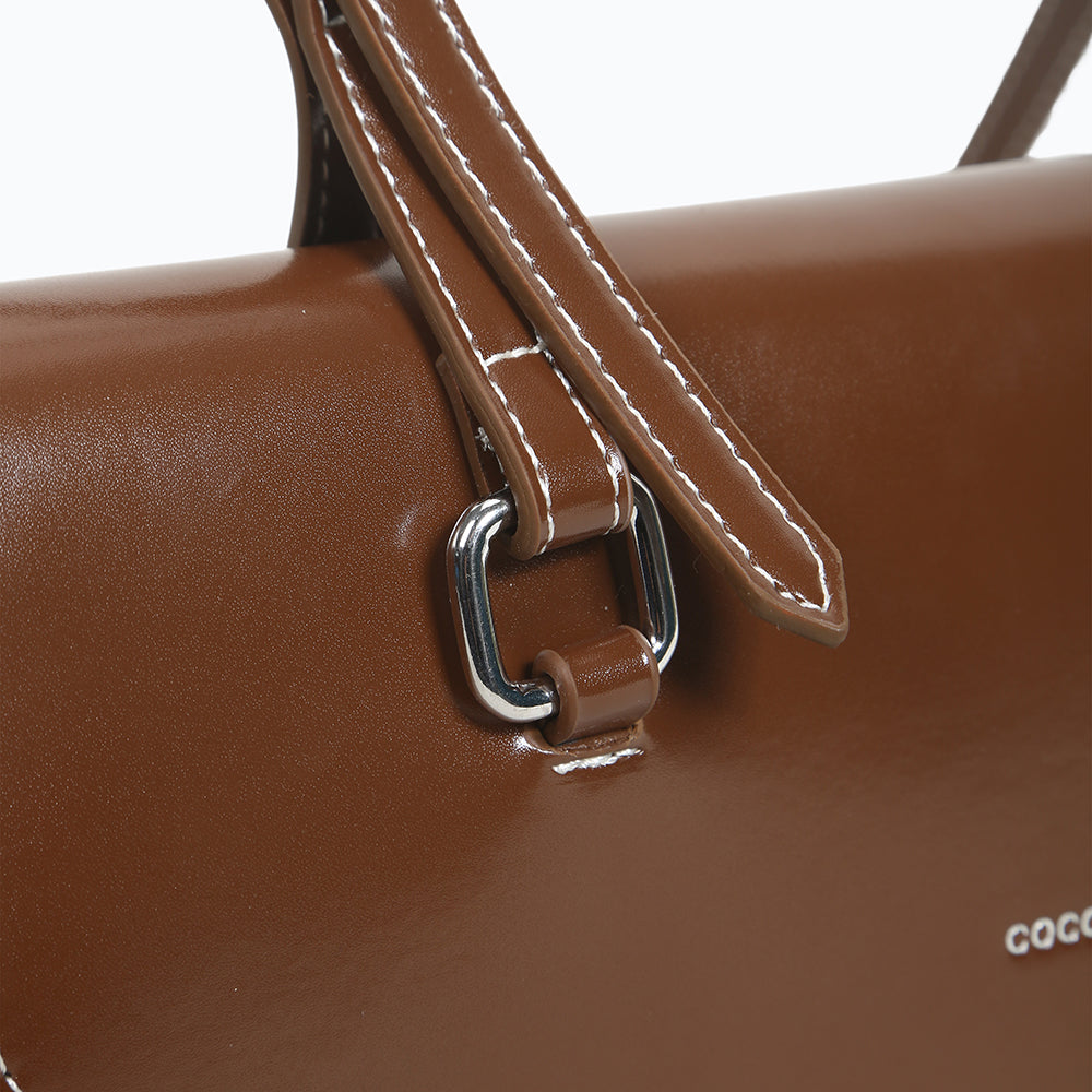 Fashionable and versatile PU bag, simple and elegant single-shoulder messenger bag with magnetic design