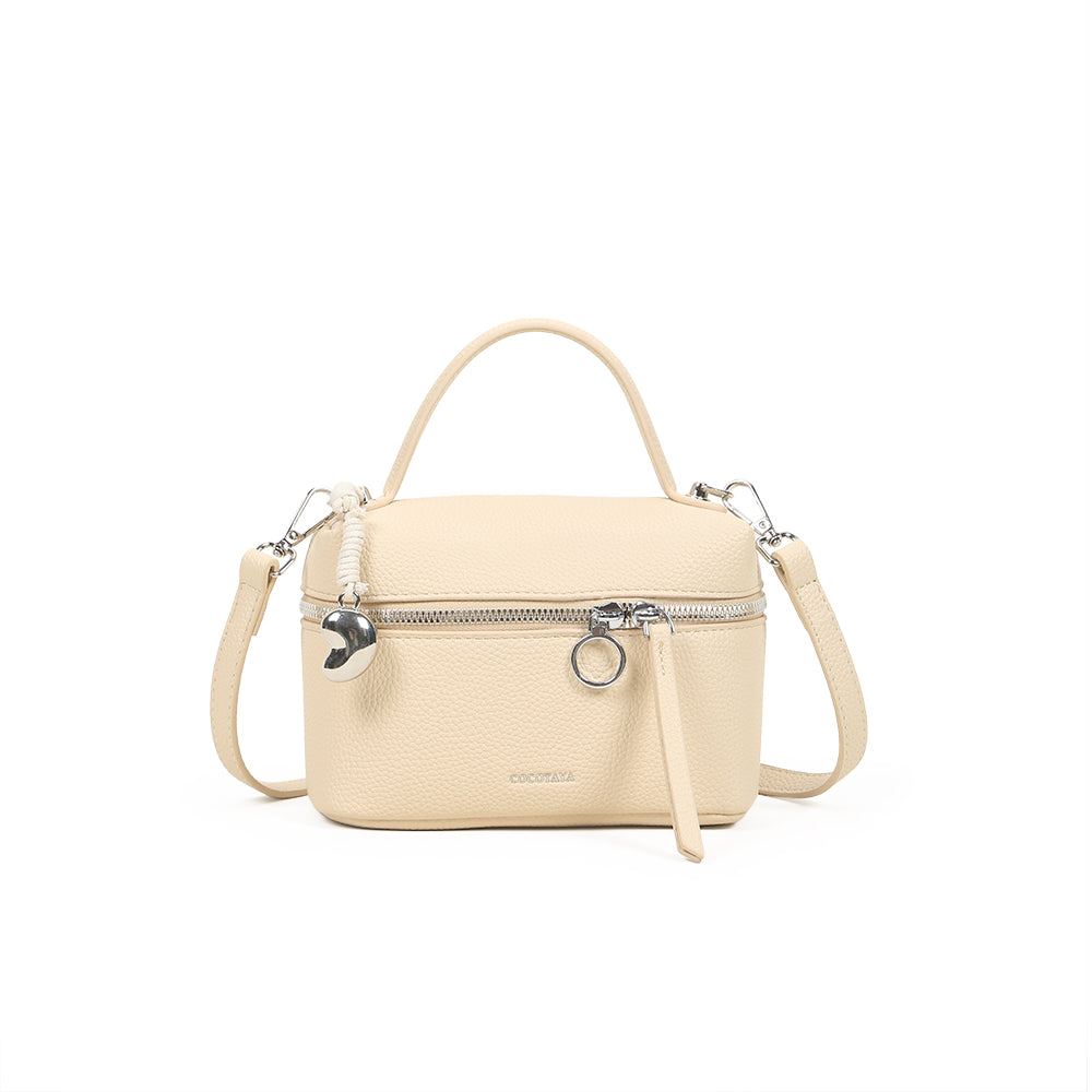 Fashionable and simple solid color handbag, versatile casual shoulder bag small square bag, trendy messenger bag