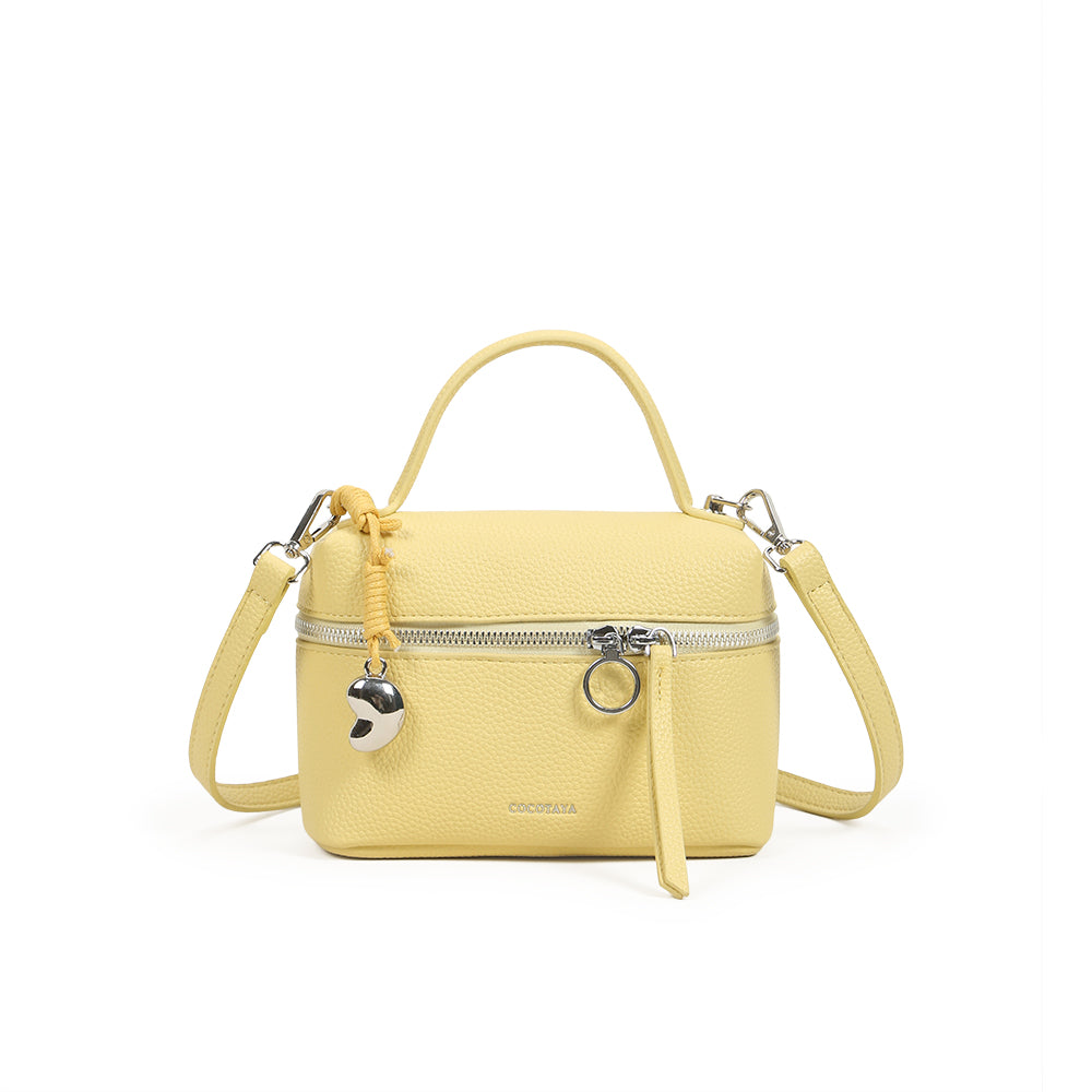 Fashionable and simple solid color handbag, versatile casual shoulder bag small square bag, trendy messenger bag