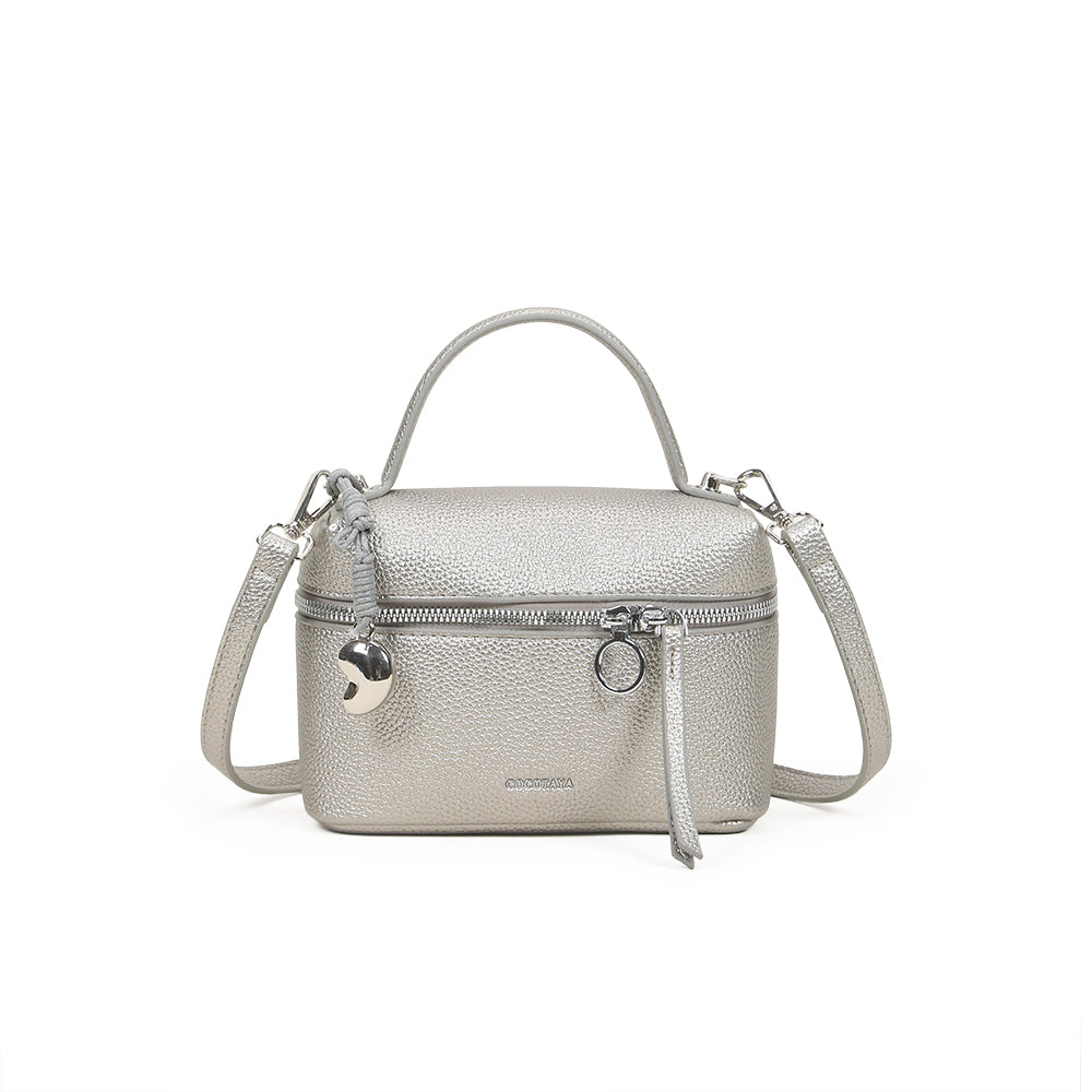 Fashionable and simple solid color handbag, versatile casual shoulder bag small square bag, trendy messenger bag