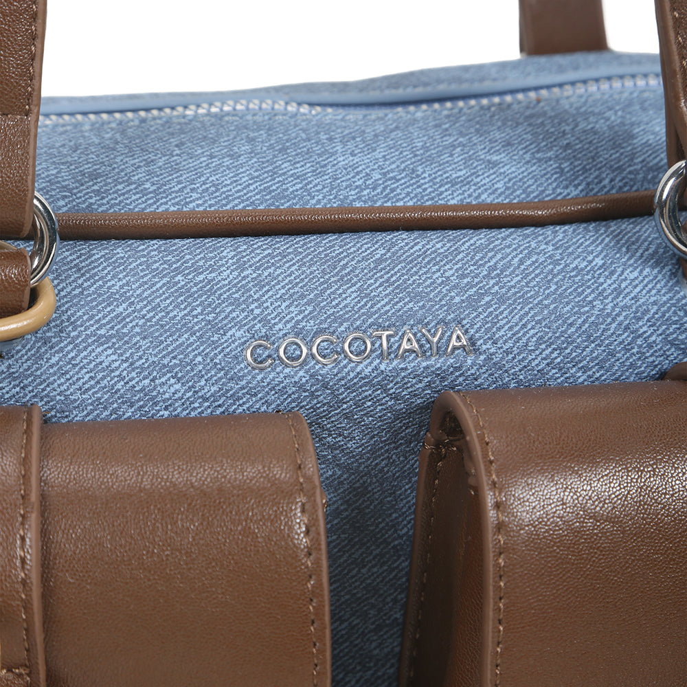 Fashionable retro color matching design large capacity shoulder bag, multi-pocket design trendy versatile underarm bag