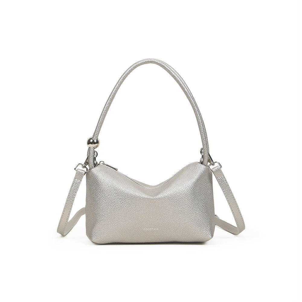 Fashionable and versatile soft leather handbag, retro commuting simple shoulder messenger bag