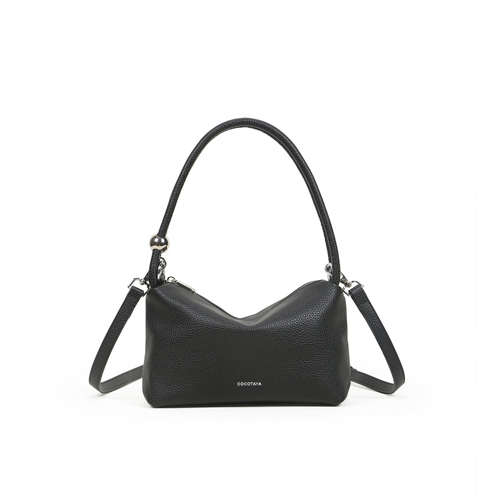Fashionable and versatile soft leather handbag, retro commuting simple shoulder messenger bag