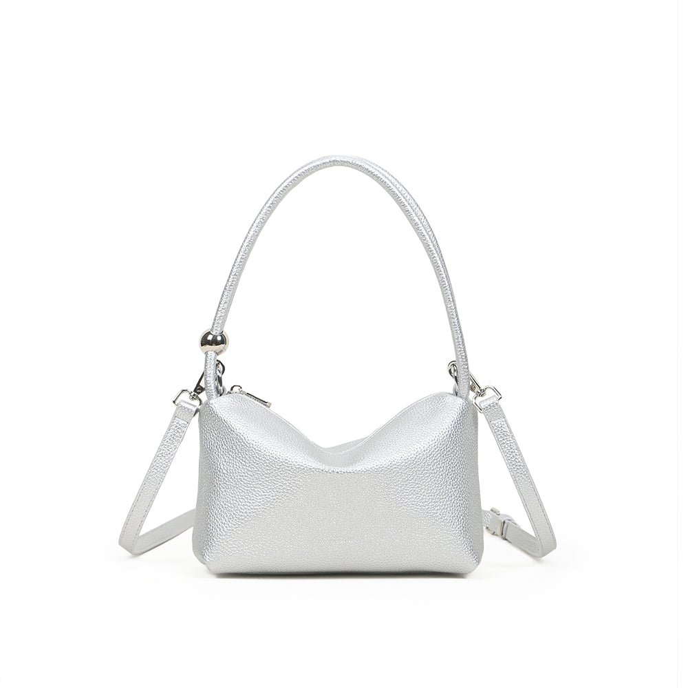 Fashionable and versatile soft leather handbag, retro commuting simple shoulder messenger bag