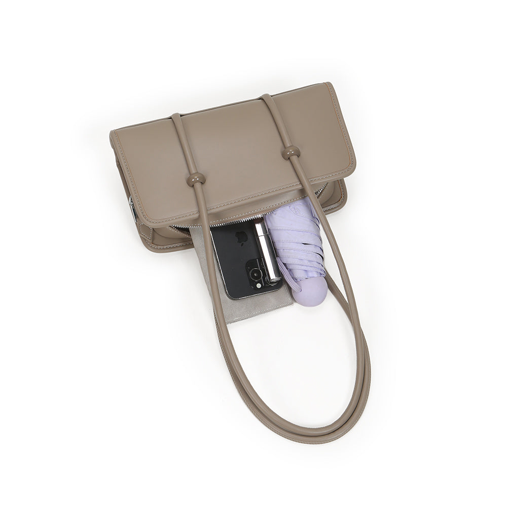 Retro personality PU leather shoulder bag, new high-end retro underarm bag, Korean style ladies small square bag