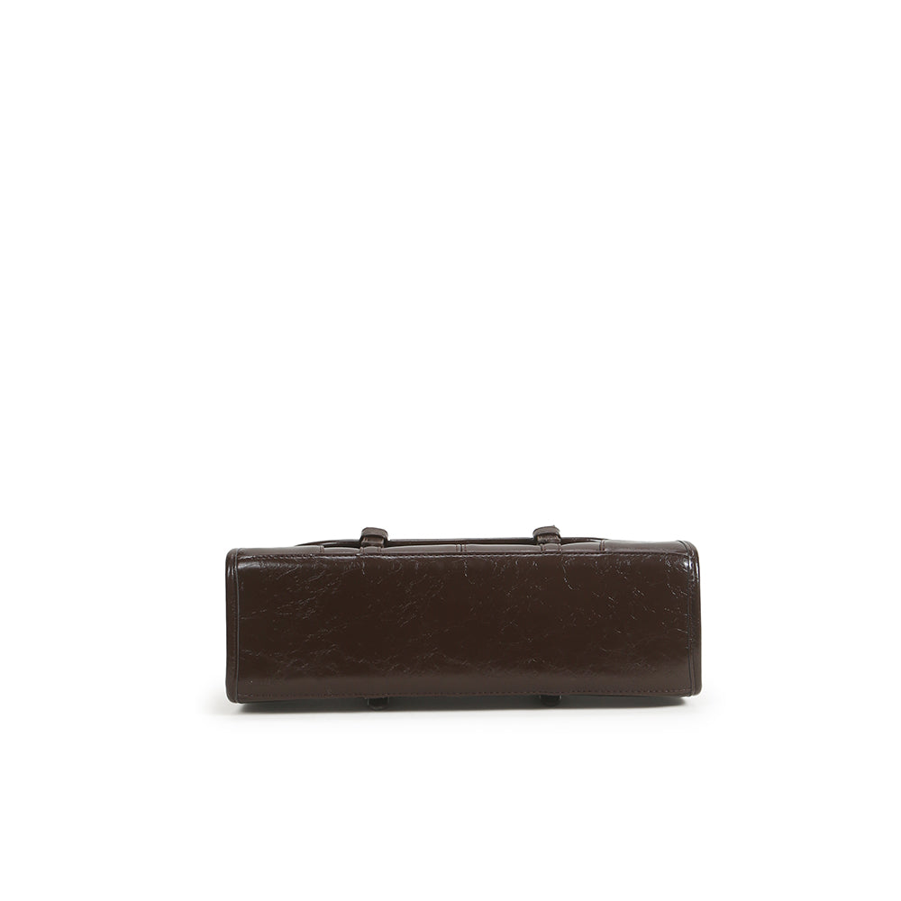 High-end retro armpit bag, fashionable and versatile PU leather shoulder bag, large-capacity work and commuter bag