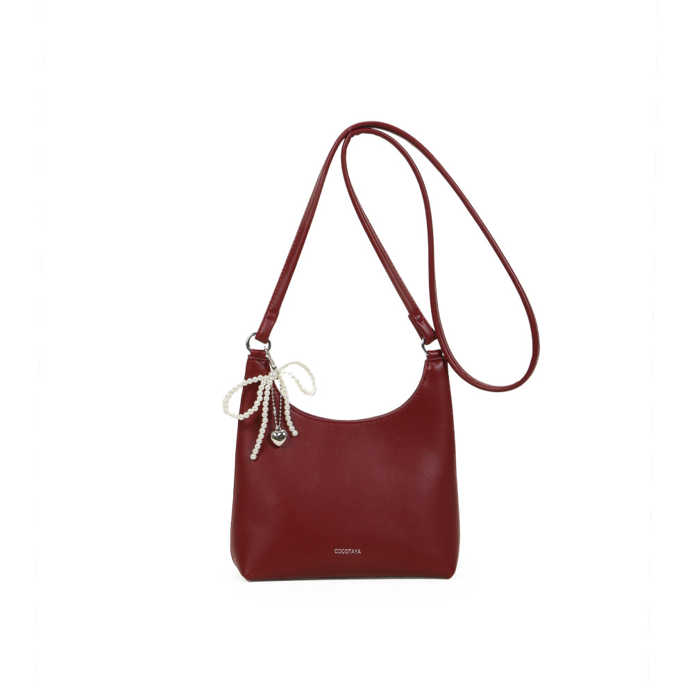 Fashionable and simple women's one-shoulder underarm bag, large capacity handbag, made of PU leather