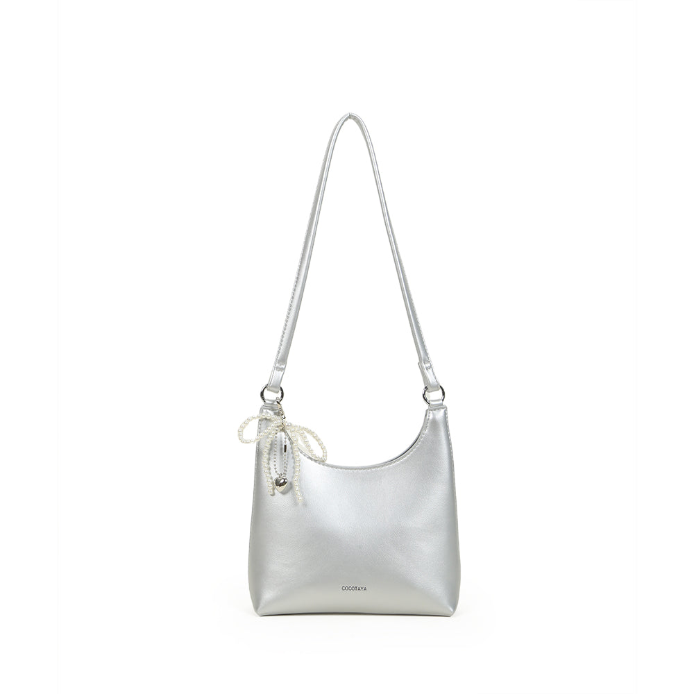 Fashionable and simple women's one-shoulder underarm bag, large capacity handbag, made of PU leather