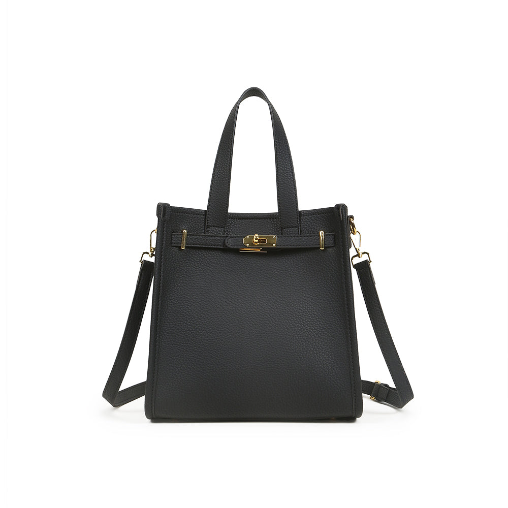 Fashionable high-end portable bucket women's bag, solid color versatile casual shoulder messenger bag