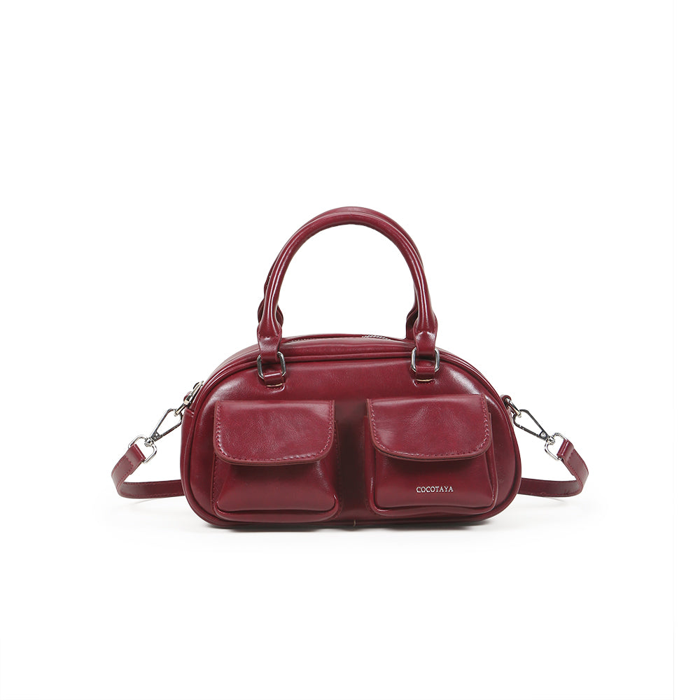High-end mini handbag with multiple pockets, versatile shoulder and messenger bag