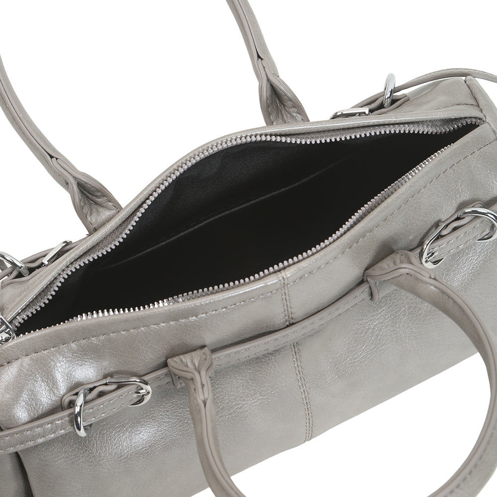 Fashionable light luxury high-end handbag messenger bag PU material large capacity commuter bag