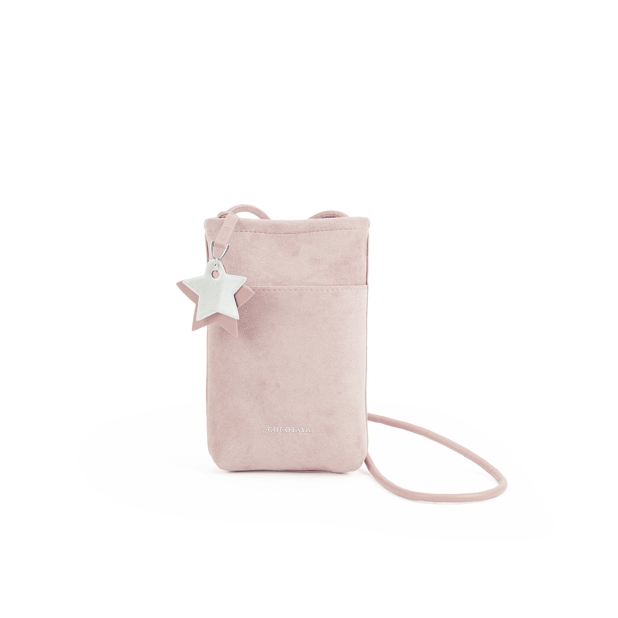 （cocotaya）Lightweight Vertical Phone Bag Casual Mini Crossbody Purse With Star Decor