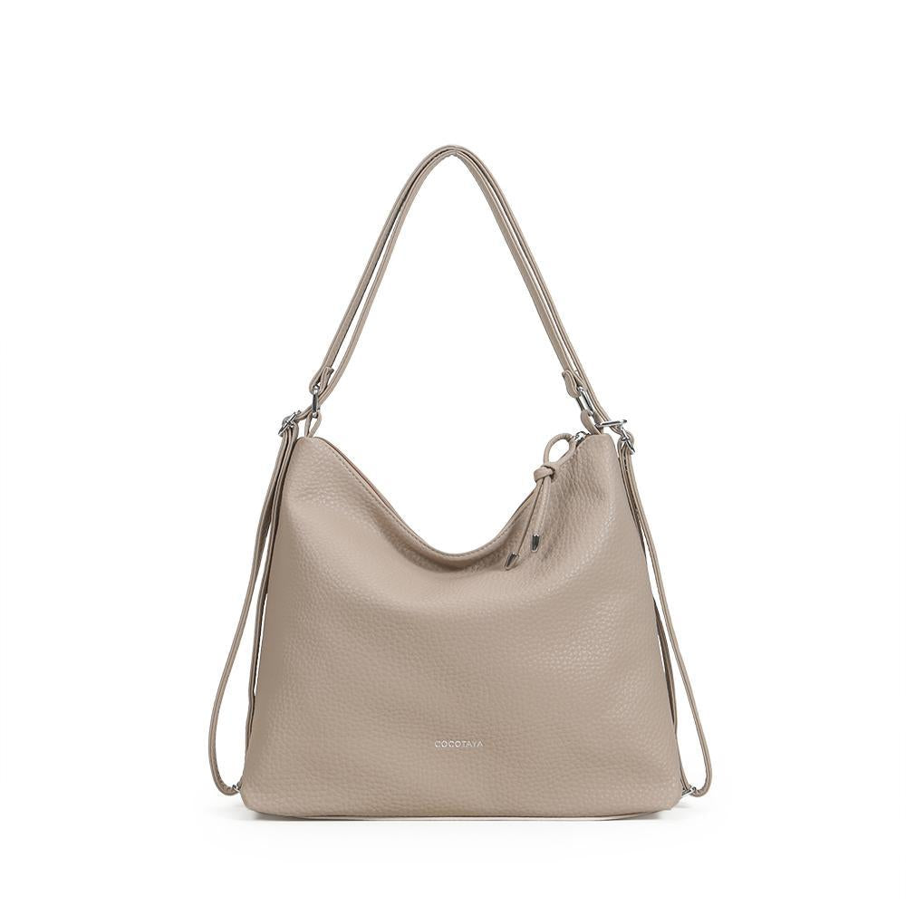 Fashion solid color handbag, large capacity PU material, crossbody bag, adjustable shoulder strap, multiple carrying methods