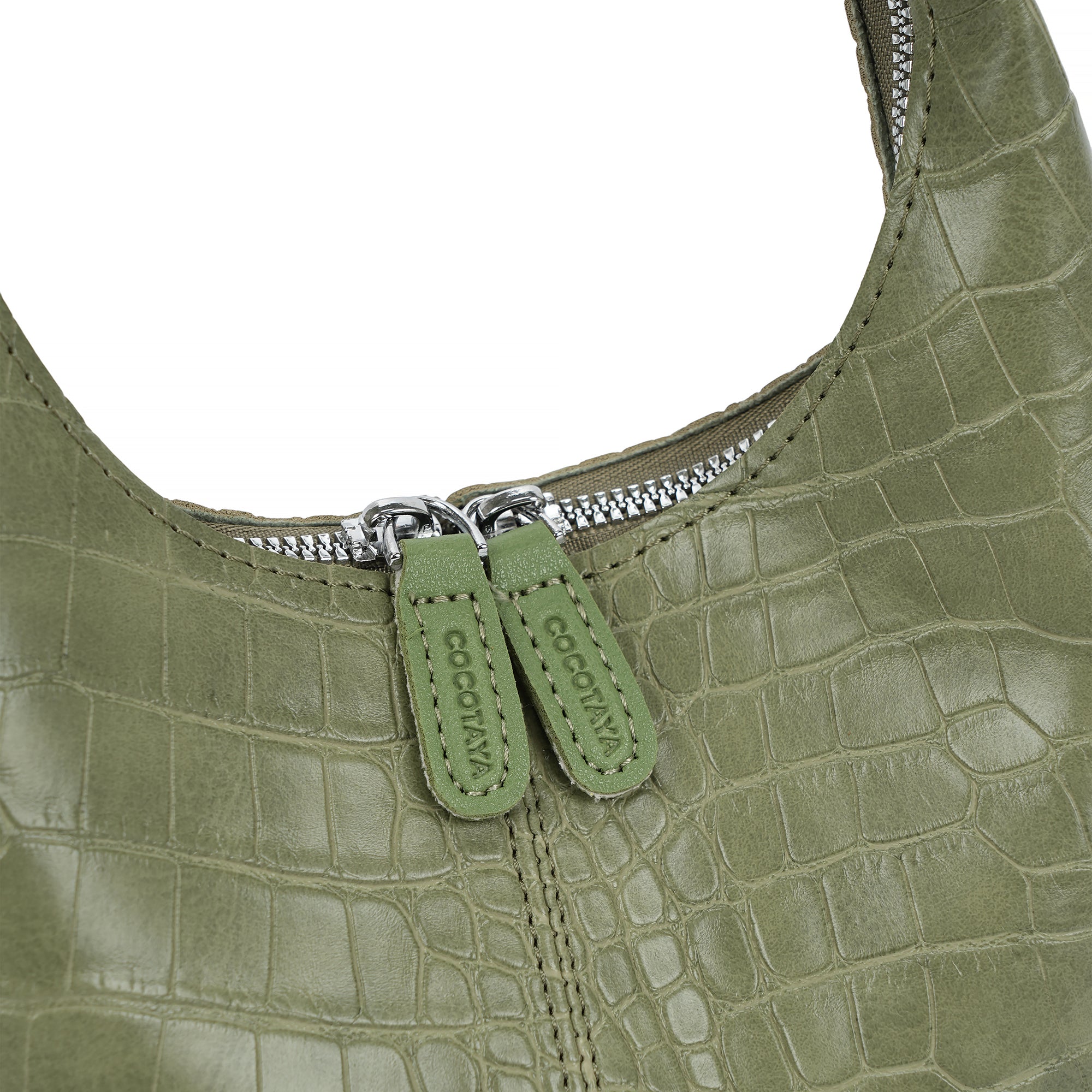 (COCOTAYA)Vintage Croc Pattern PU Leather Handbag, Casual Women's Shoulder Bag