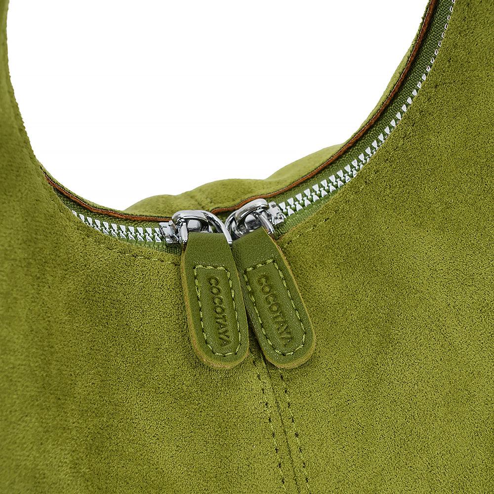 (COCOTAYA)Vintage Suede-Like PU Leather Handbag, Elegant Women's Shoulder Bag
