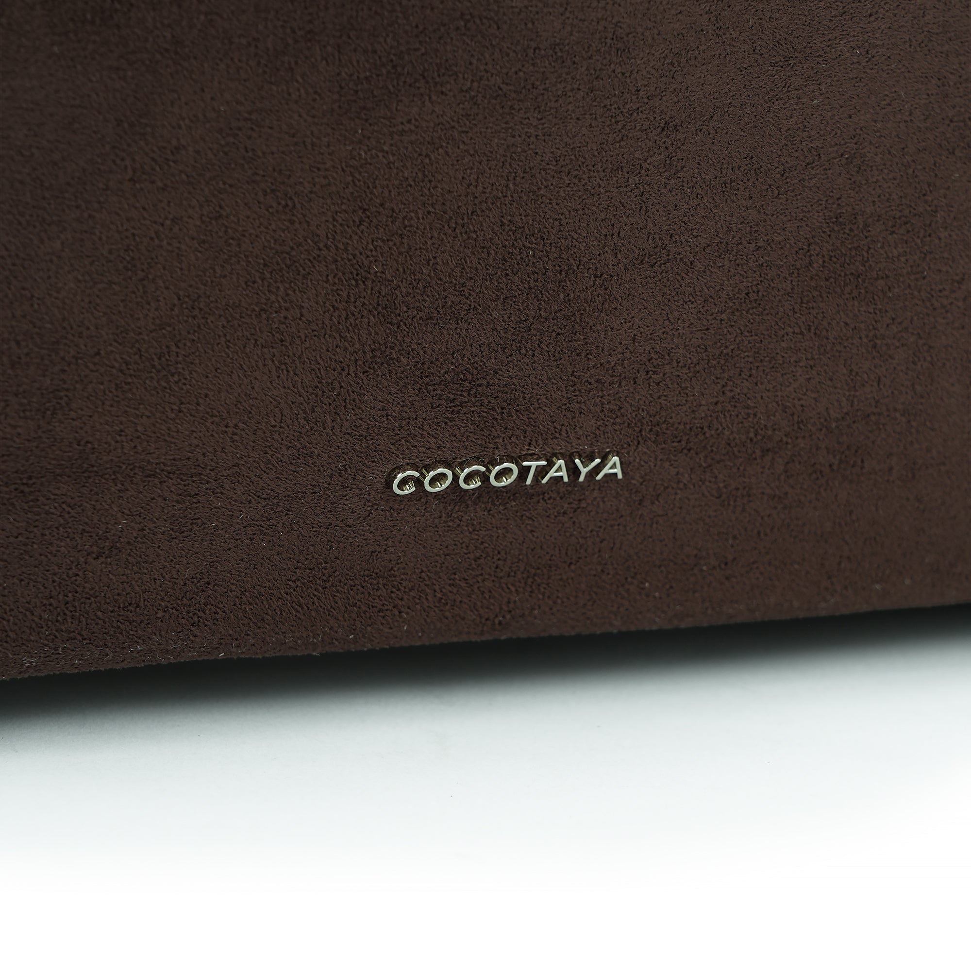 （cocotaya）Minimalist dark brown shoulder bag with adjustable thin shoulder strap