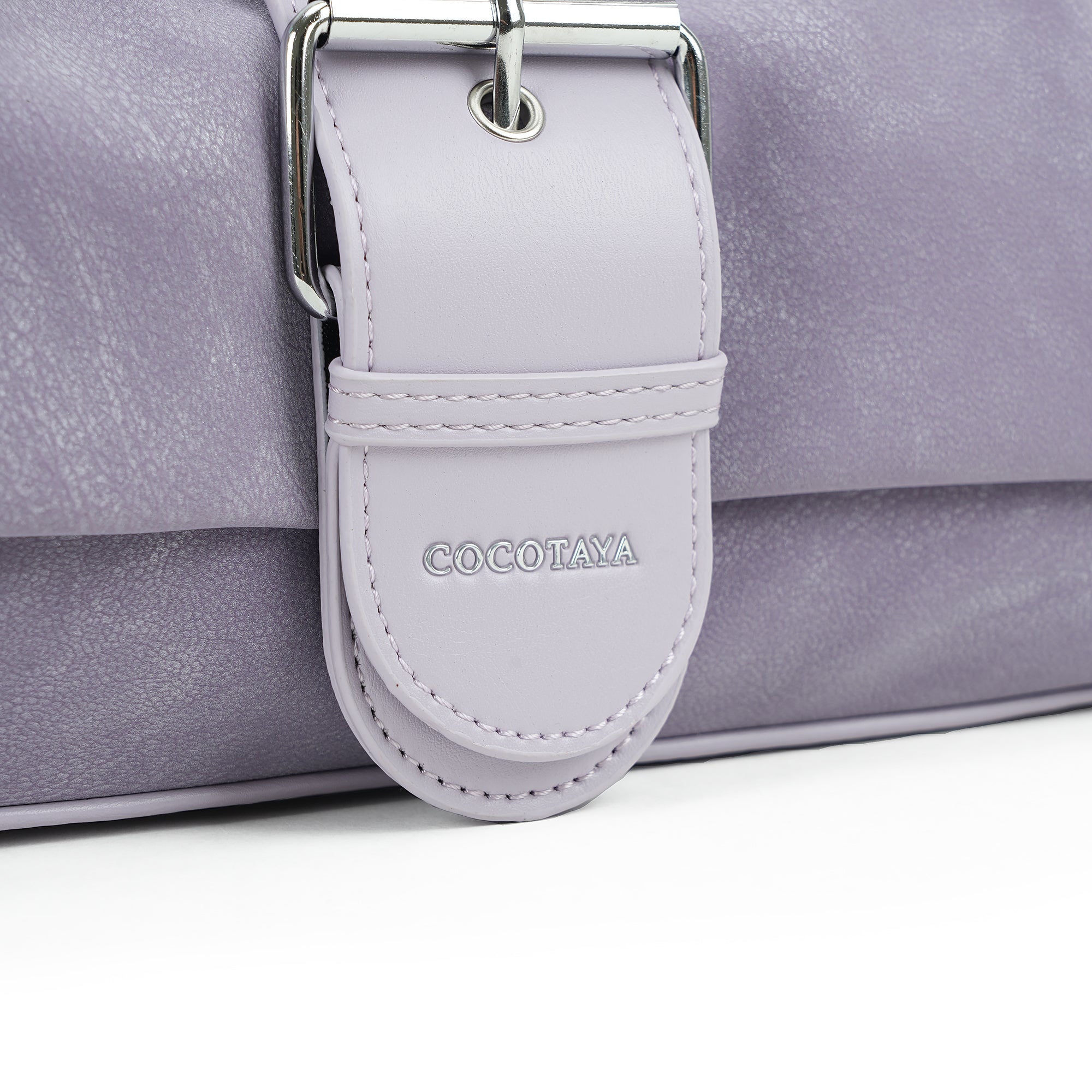 （cocotaya）Women Adjustable Strap Buckle Shoulder Crossbody Bag Multi Pocket Daily Casual Purse