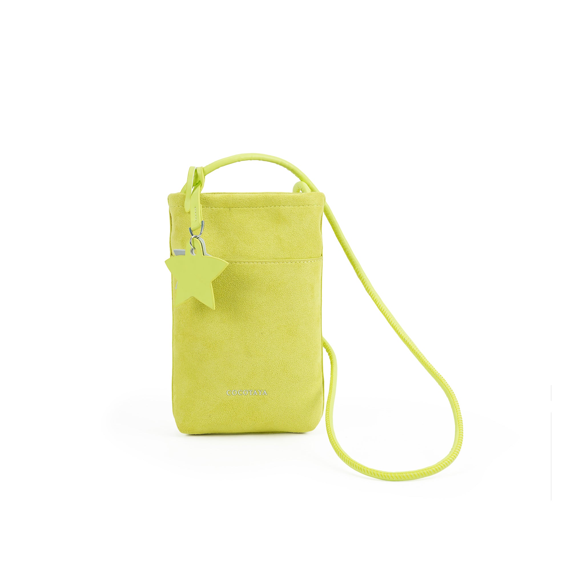 （cocotaya）Lightweight Vertical Phone Bag Casual Mini Crossbody Purse With Star Decor
