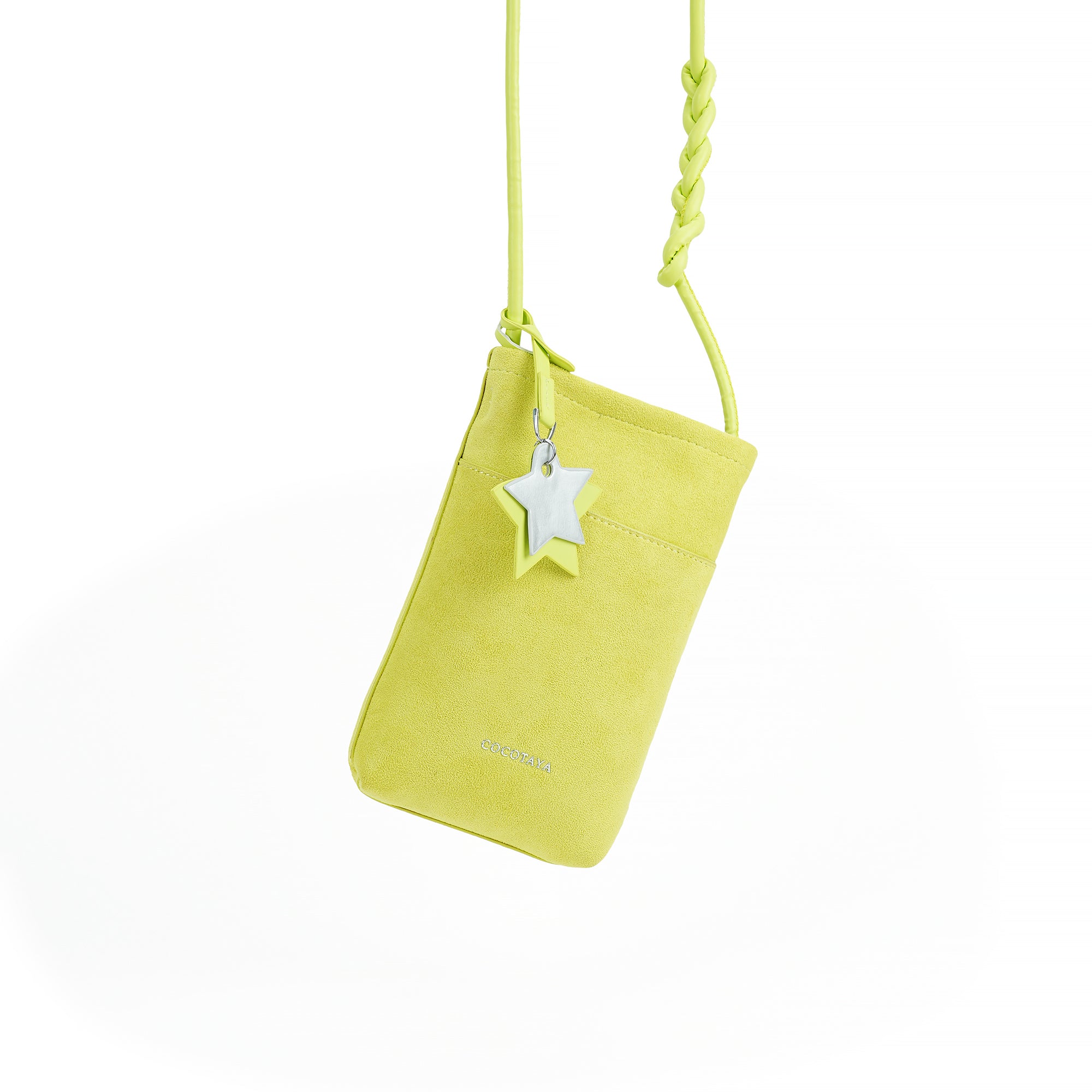 （cocotaya）Lightweight Vertical Phone Bag Casual Mini Crossbody Purse With Star Decor